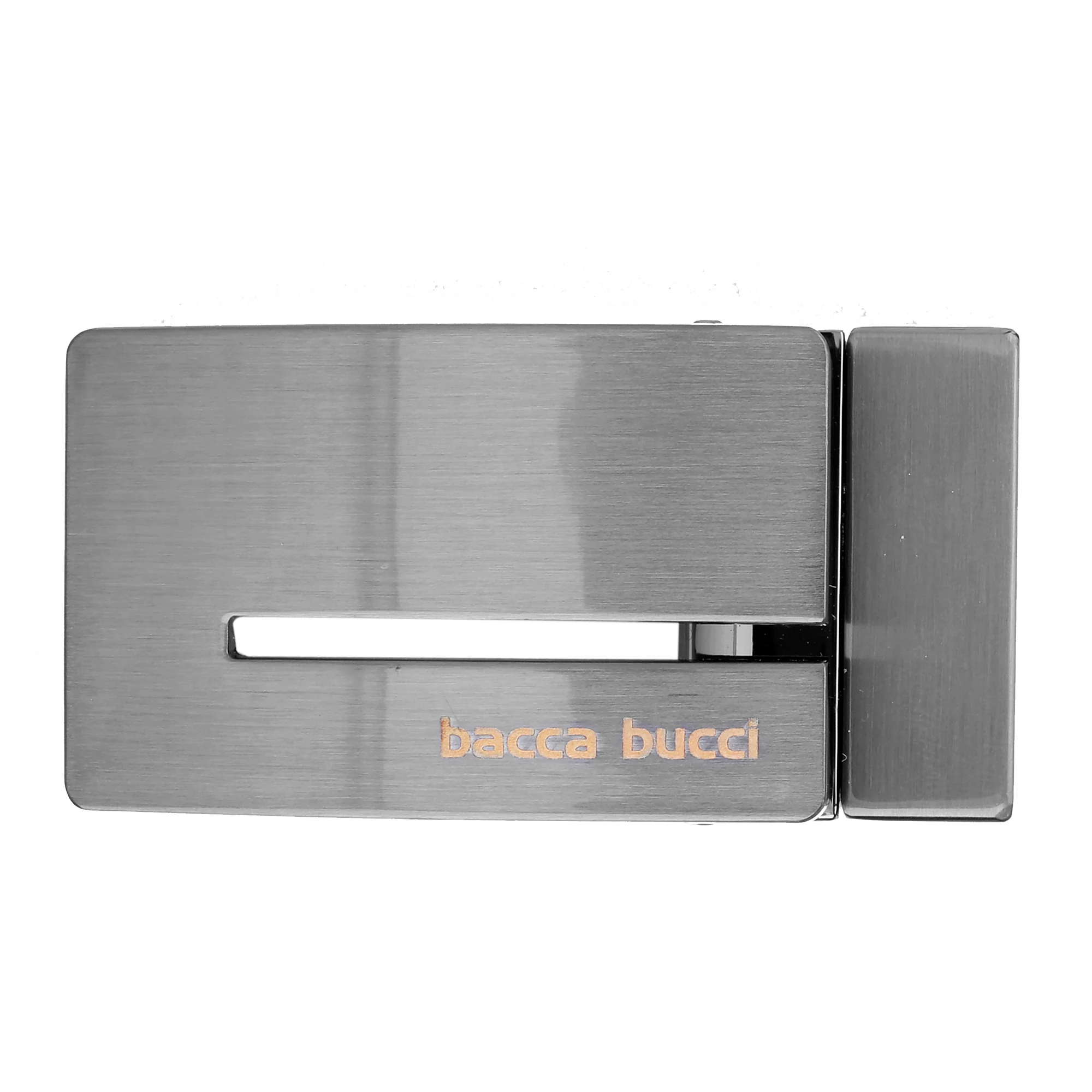Bacca Bucci 35  MM  Nickle  Free Reversible-Clamp Belt  Buckle with Branding (Buckle only) - Image 3