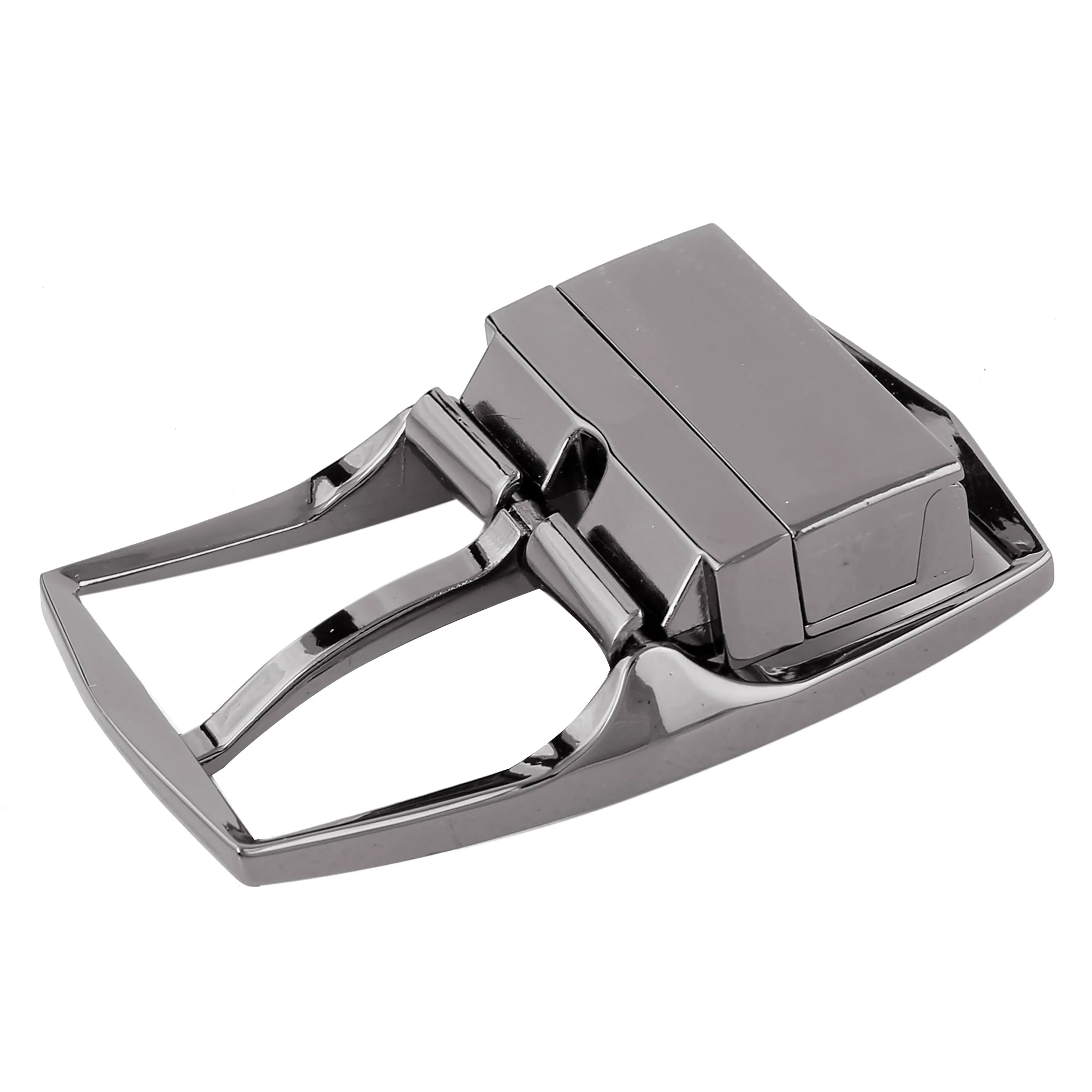 Bacca Bucci 35 MM Nickle-free Reversible Clamp Belt Buckle with Branding - Image 3