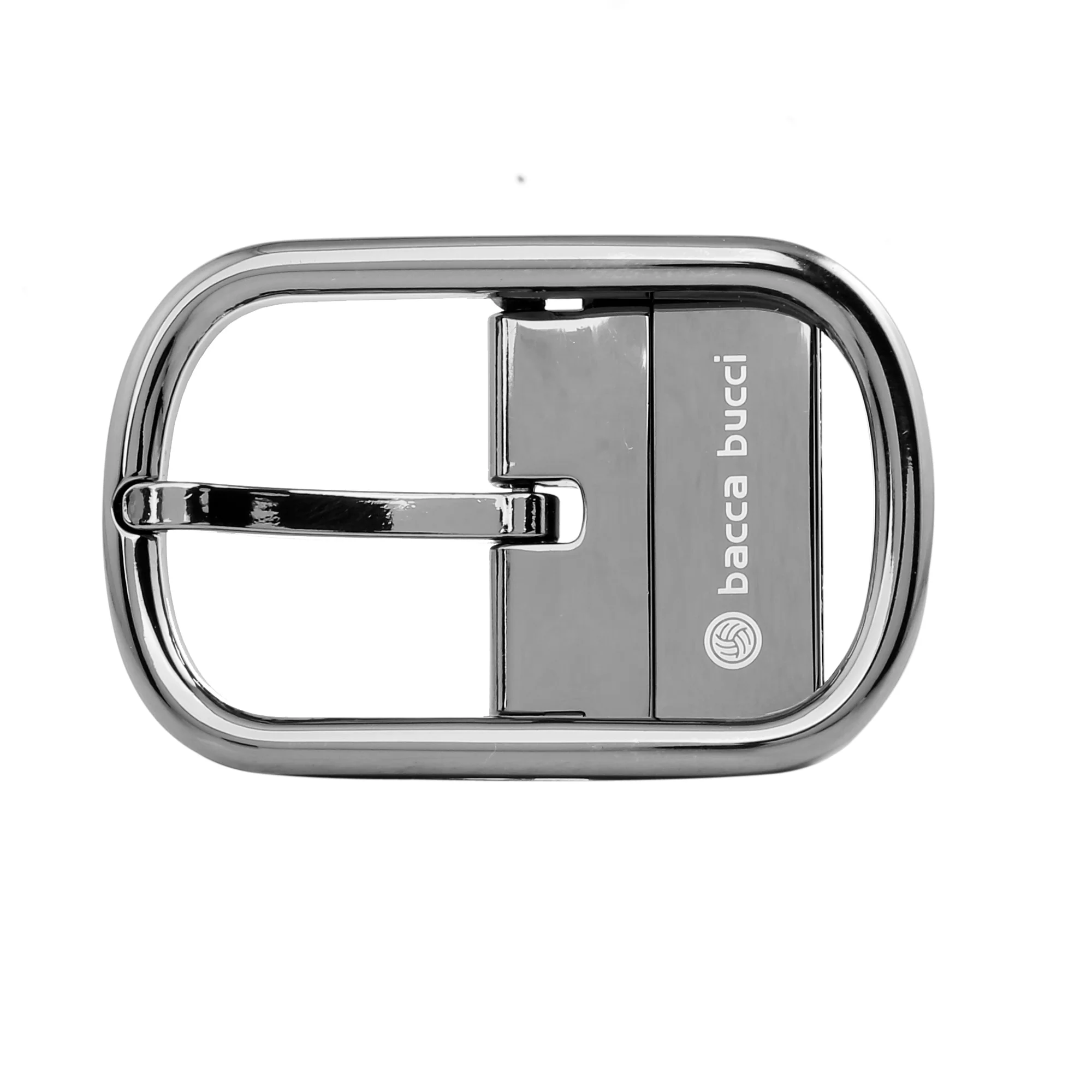 Bacca Bucci 35MM Nickle-Free Reversible Clamp Belt Buckle with Branding (Buckle only) - Image 3