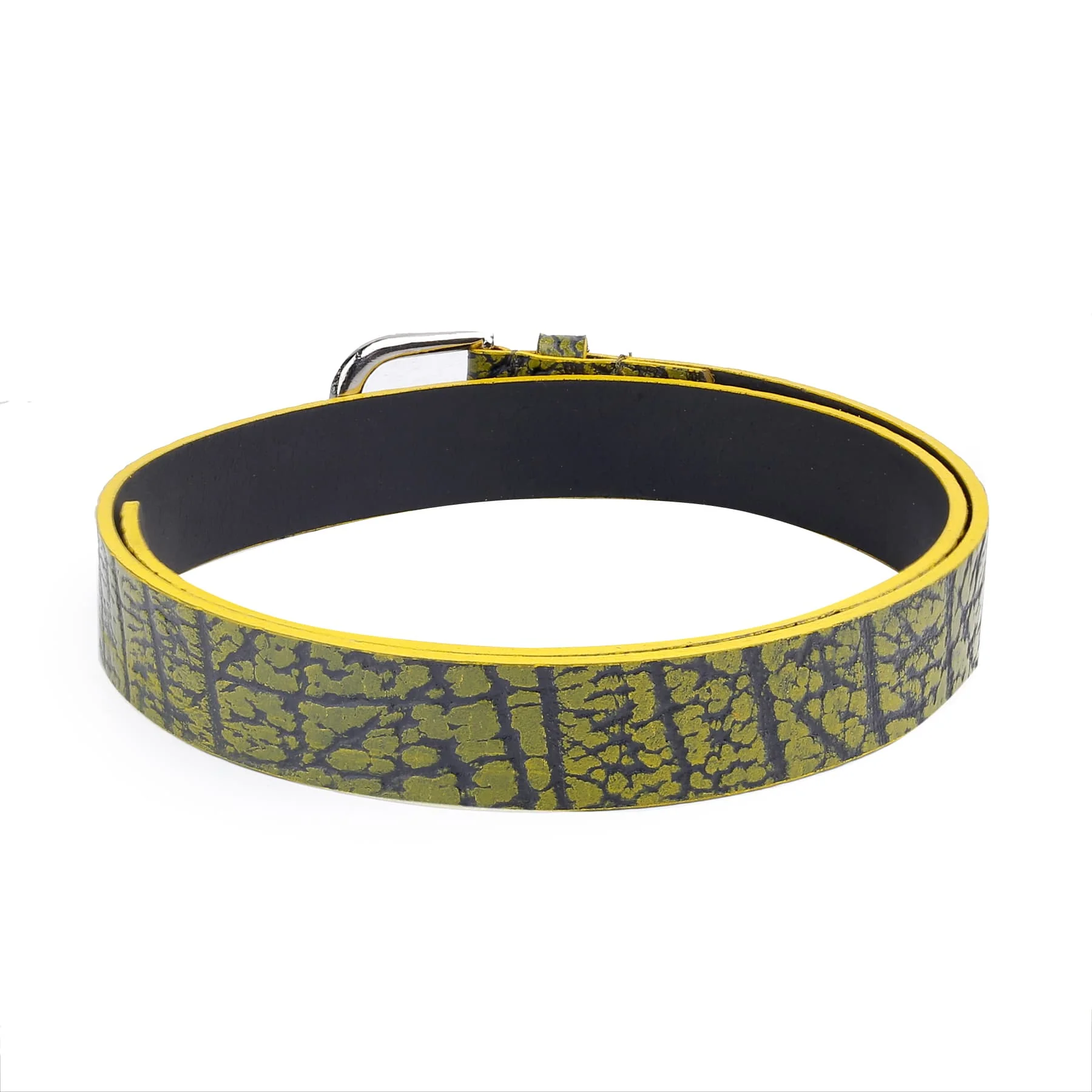 Bacca Bucci 'AURELIA VIRENTIS' Elite Series: Women’s Textured Genuine Leather Belt with Artisanal Pattern - Image 6