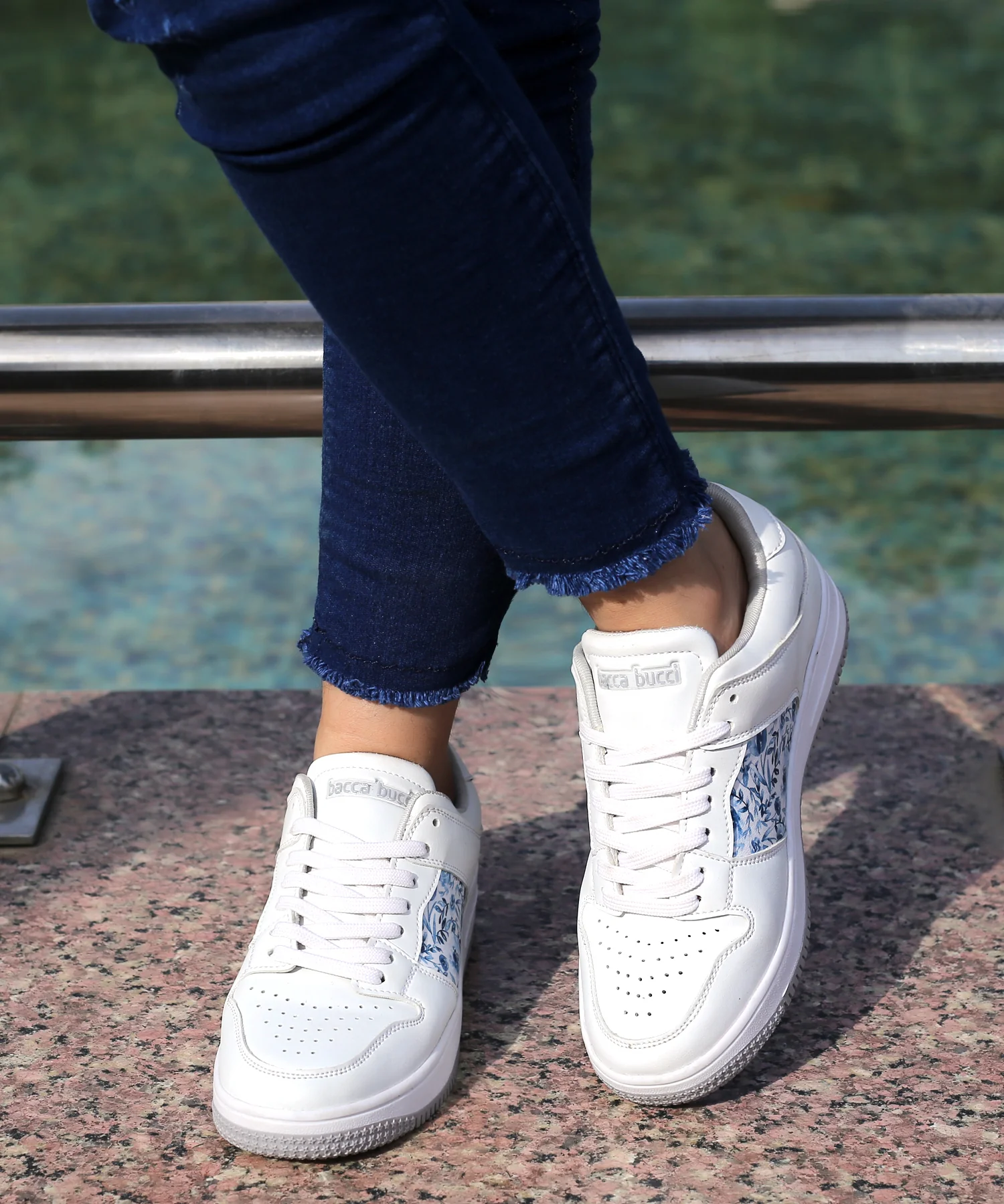 Bacca Bucci BLISS Low Top Flat Sole Fashion Women's Sneakers with Digital Prints - Image 3