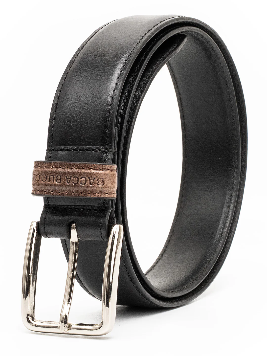Bacca Bucci Classic Leather Belt with Metal Buckle - Image 7