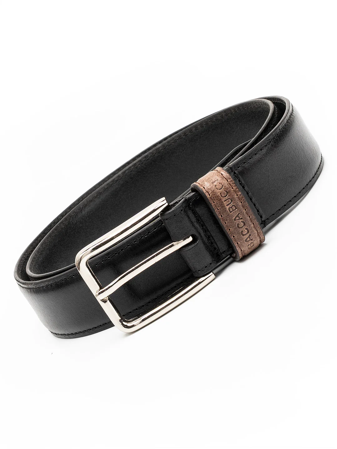 Bacca Bucci Classic Leather Belt with Metal Buckle - Image 8