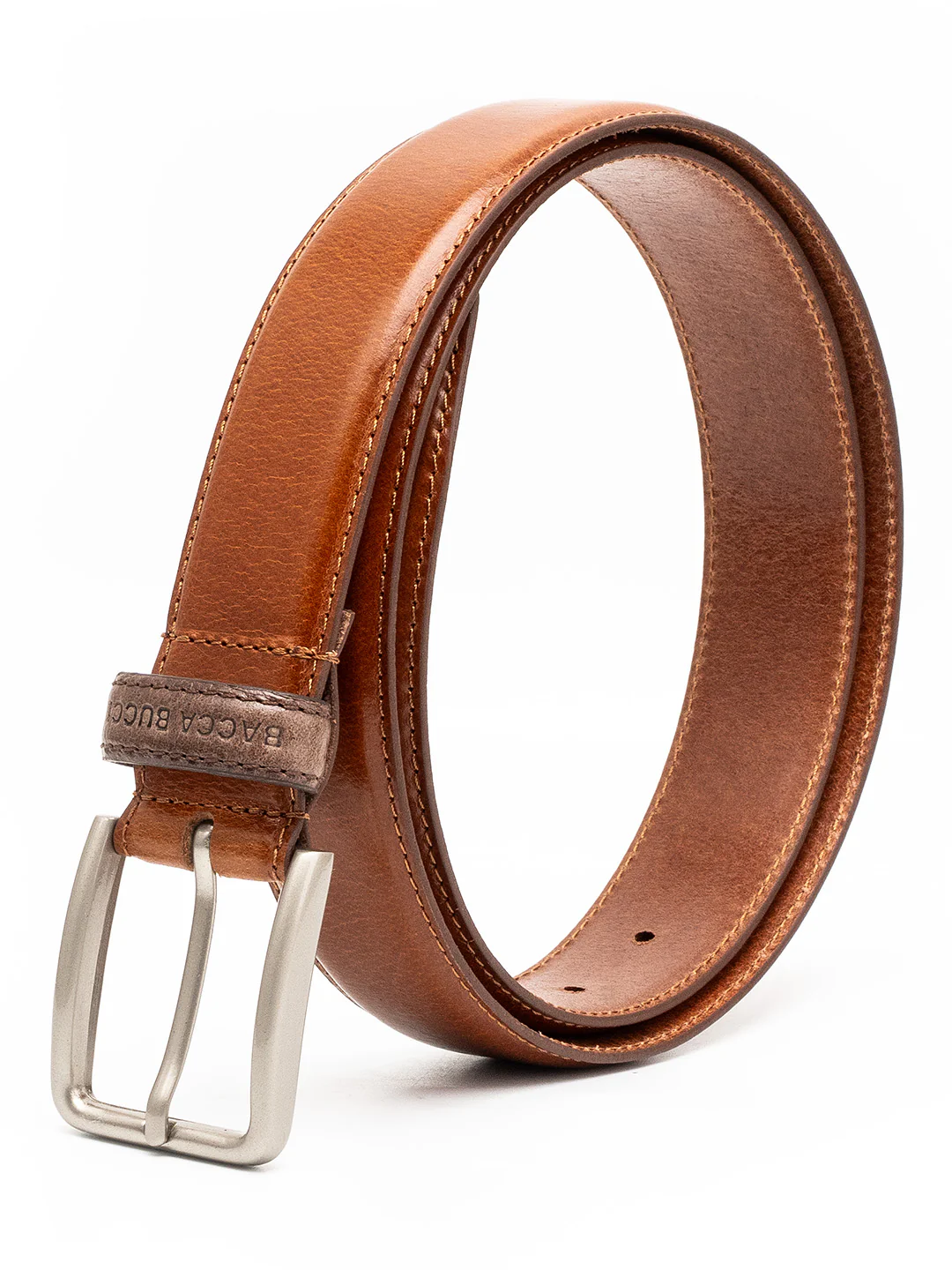 Bacca Bucci Classic Leather Belt with Metal Buckle - Image 2