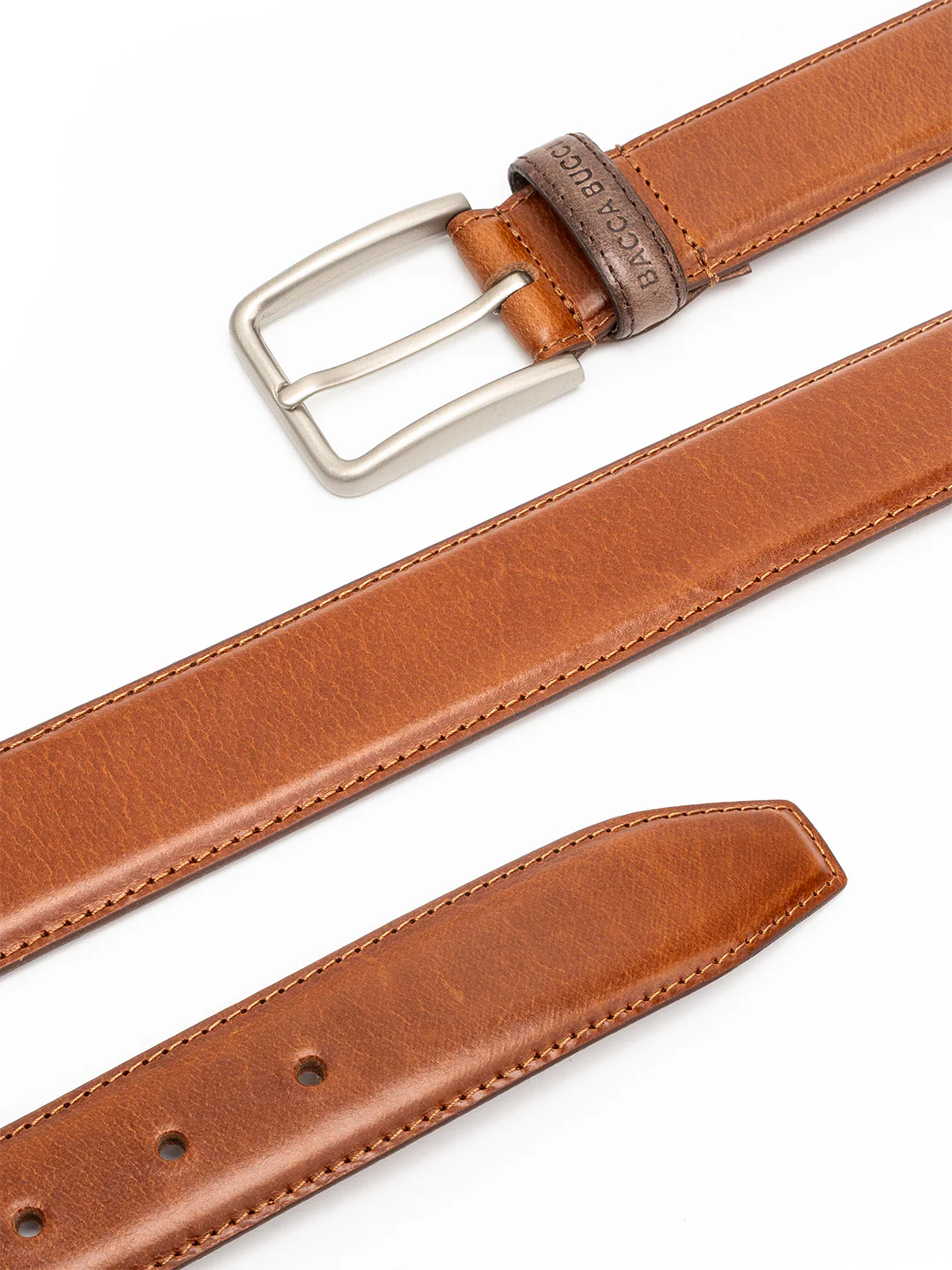 Bacca Bucci Classic Leather Belt with Metal Buckle - Image 5