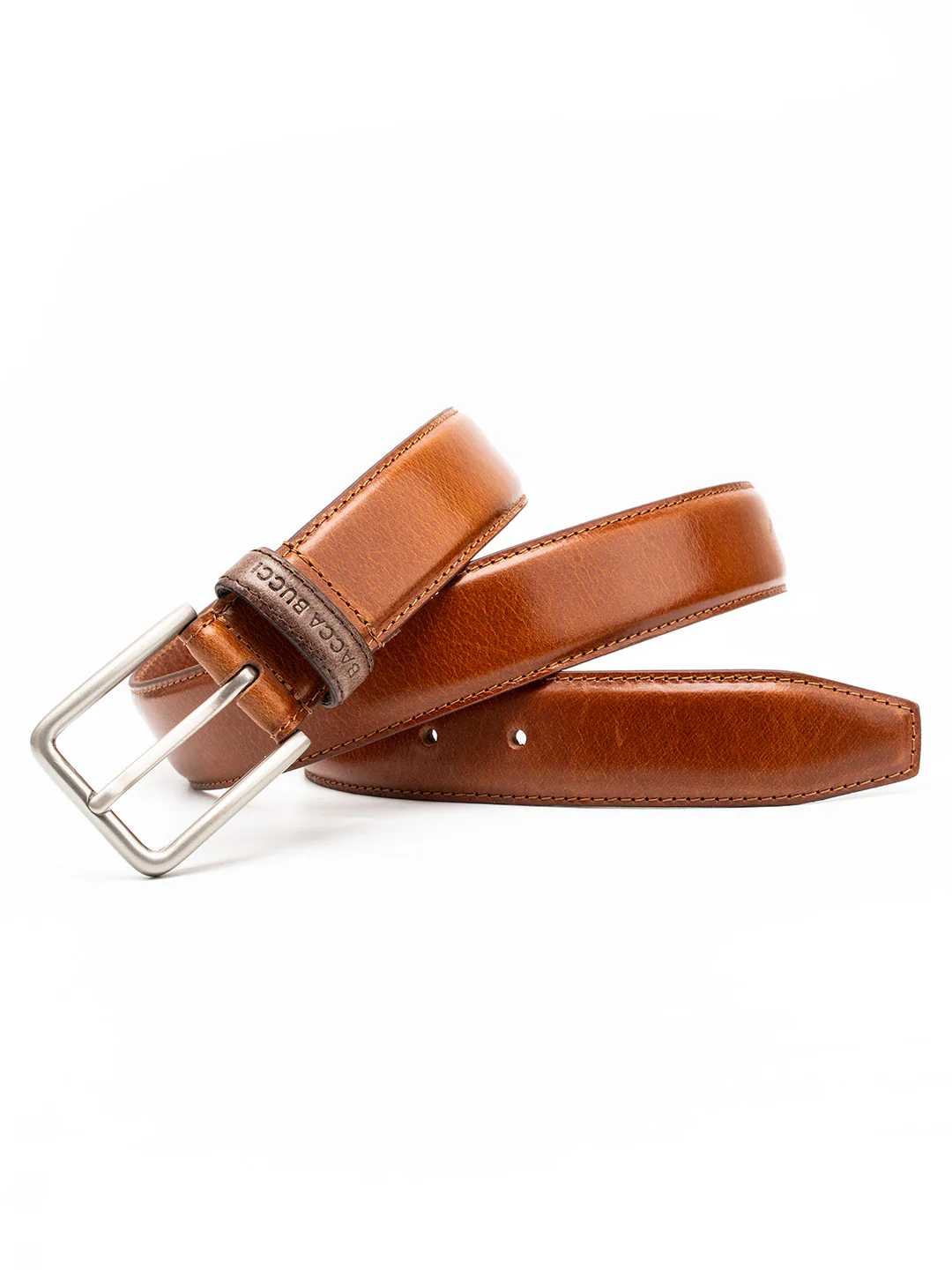 Bacca Bucci Classic Leather Belt with Metal Buckle - Image 6