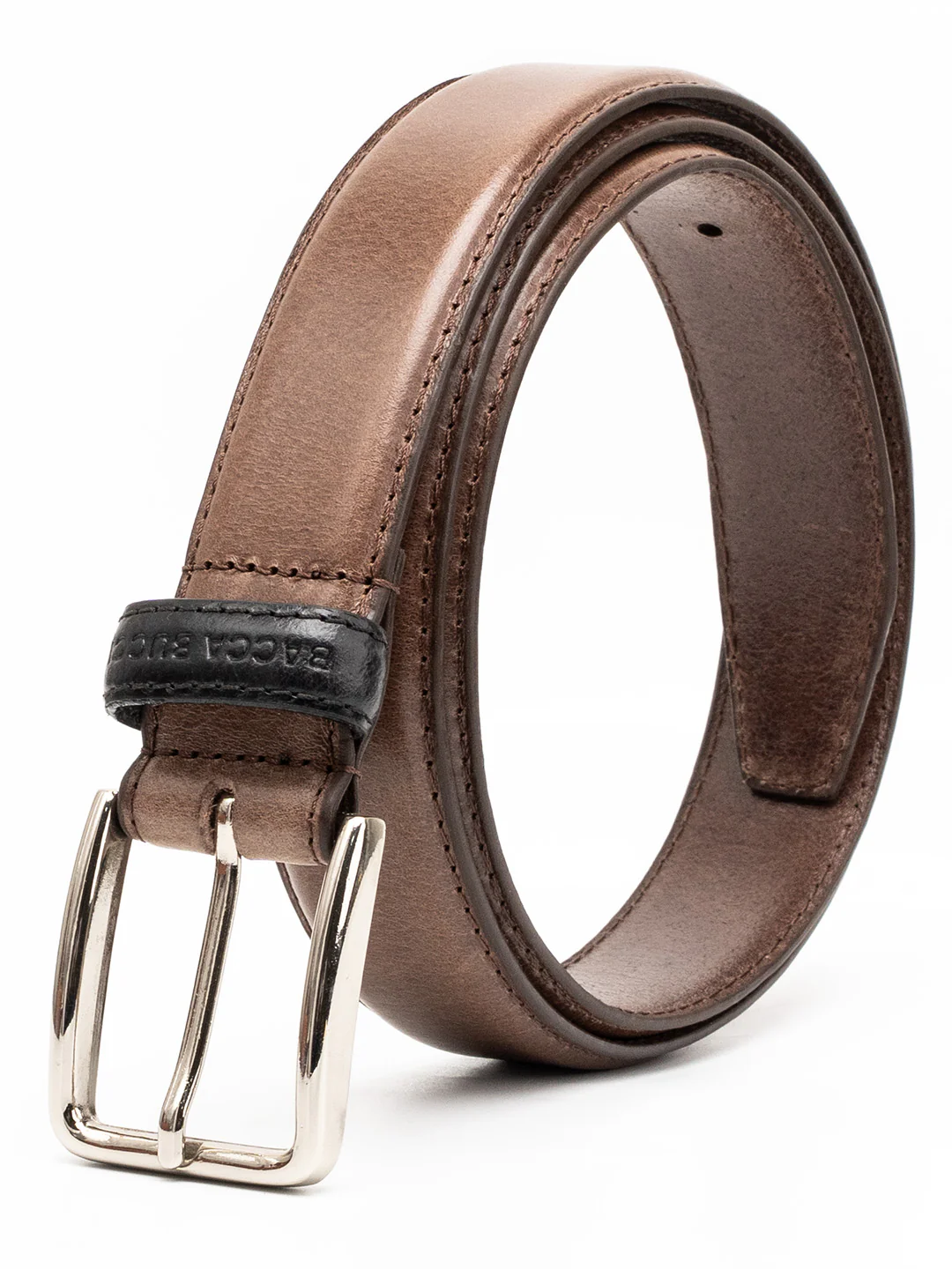 Bacca Bucci Classic Leather Belt with Metal Buckle - Image 12