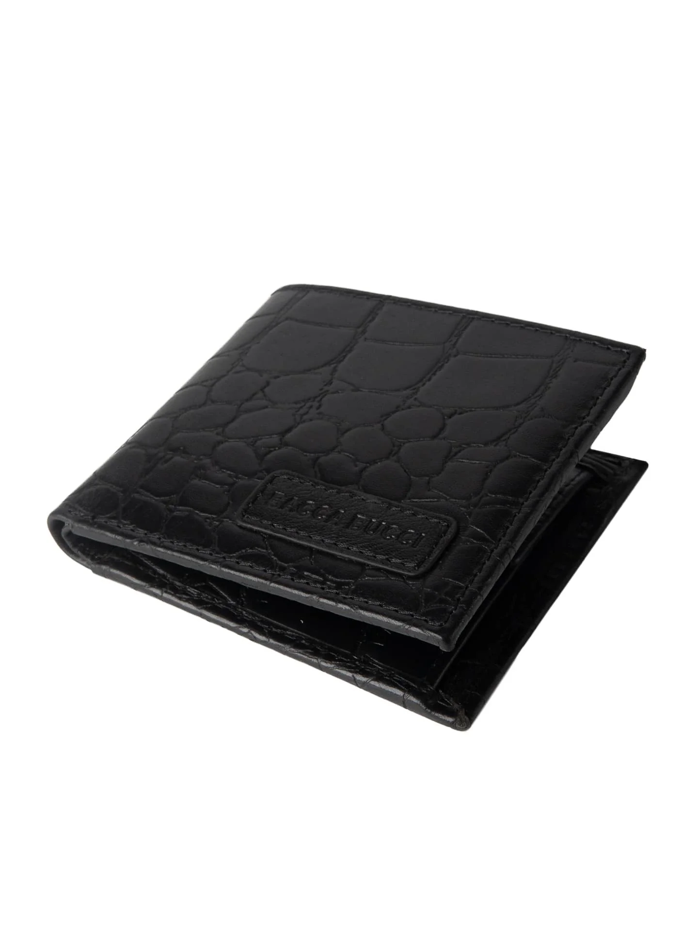 Bacca Bucci Croc-Embossed Bifold Leather Wallet for Teens & Gen Z - Image 4