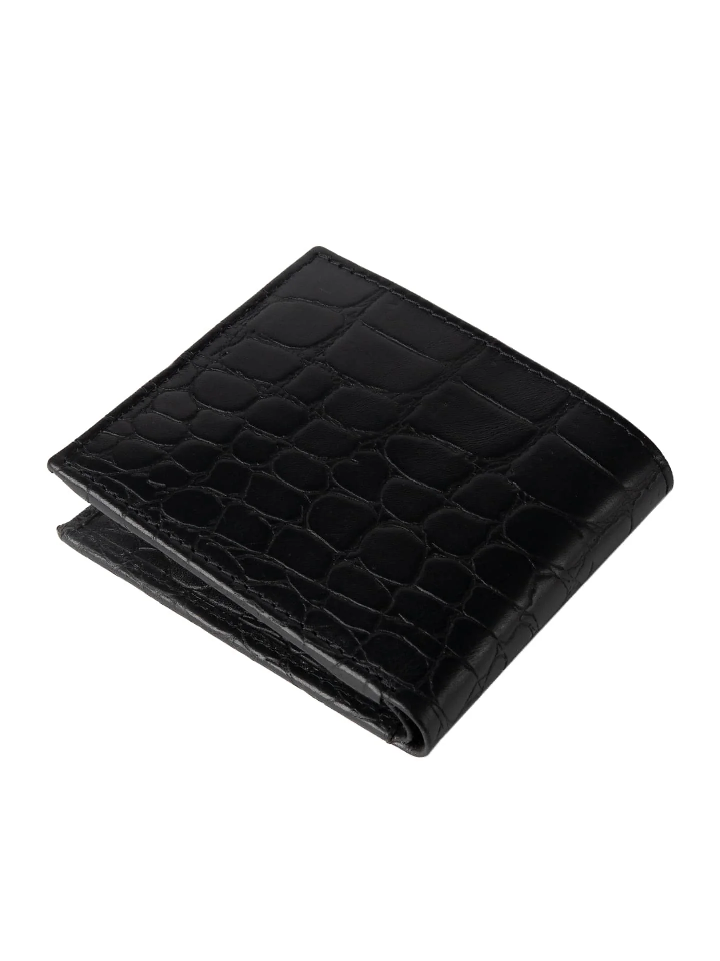 Bacca Bucci Croc-Embossed Bifold Leather Wallet for Teens & Gen Z - Image 5