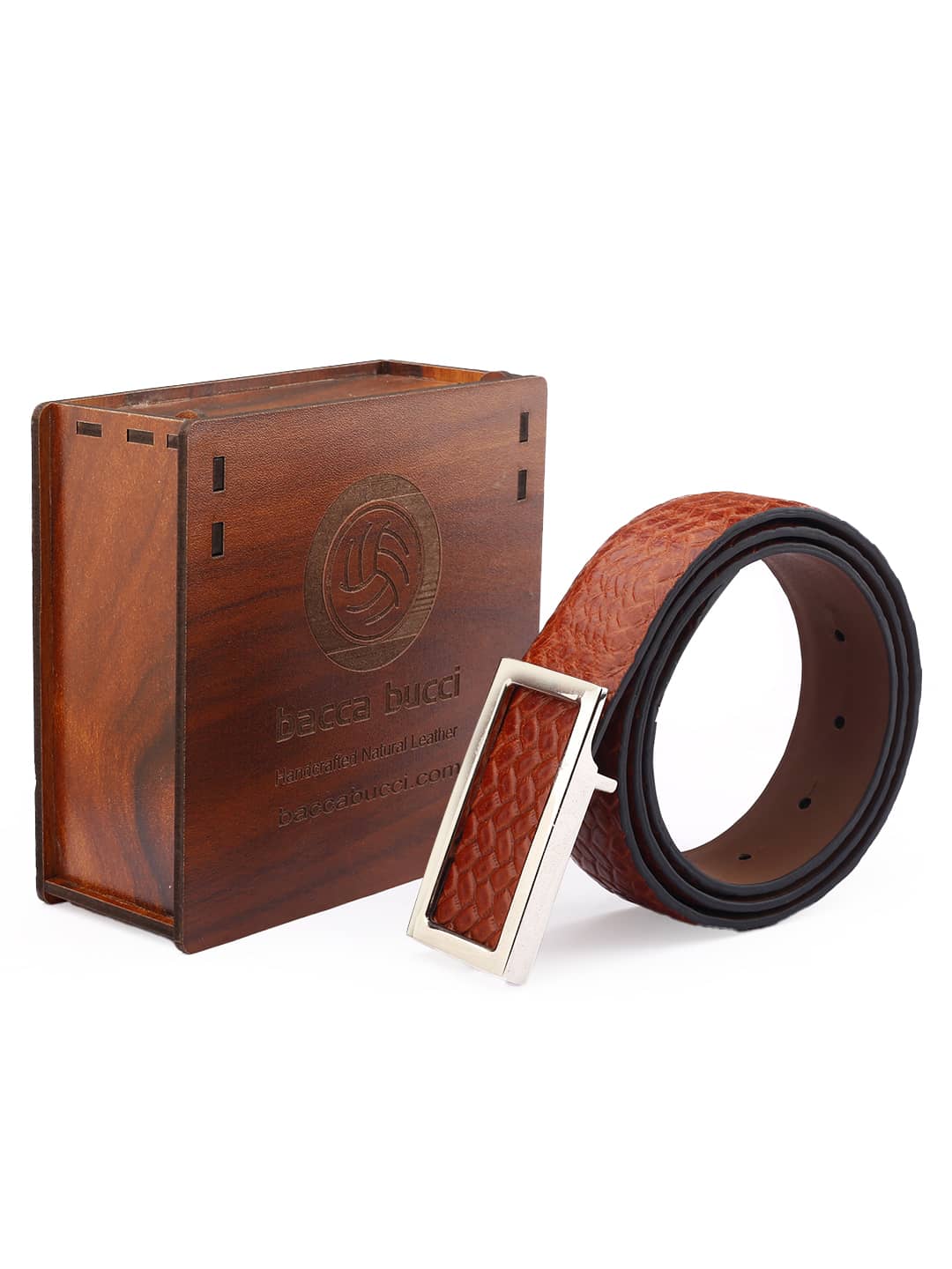 Bacca Bucci 'Elegante Viper' Men's Genuine Leather Belt - Image 6