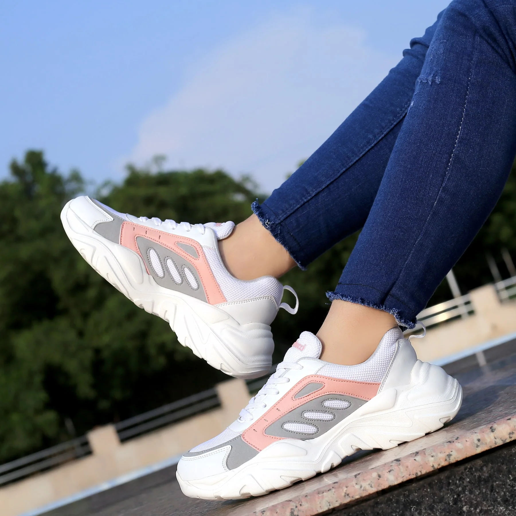 Bacca Bucci EMMA Low-top Platform Fashion Sneakers For Women | StreetWear Chunky Sneakers - Image 3