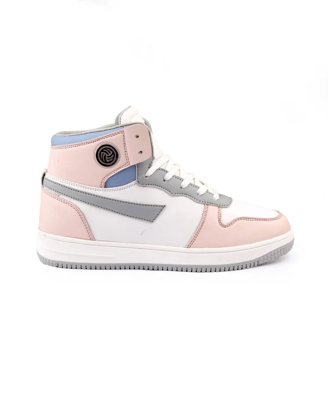 Bacca Bucci Femme High-Top Harmony Sneakers—Elegant Pastel Blue and Pink Women's Lace-Ups - Image 7