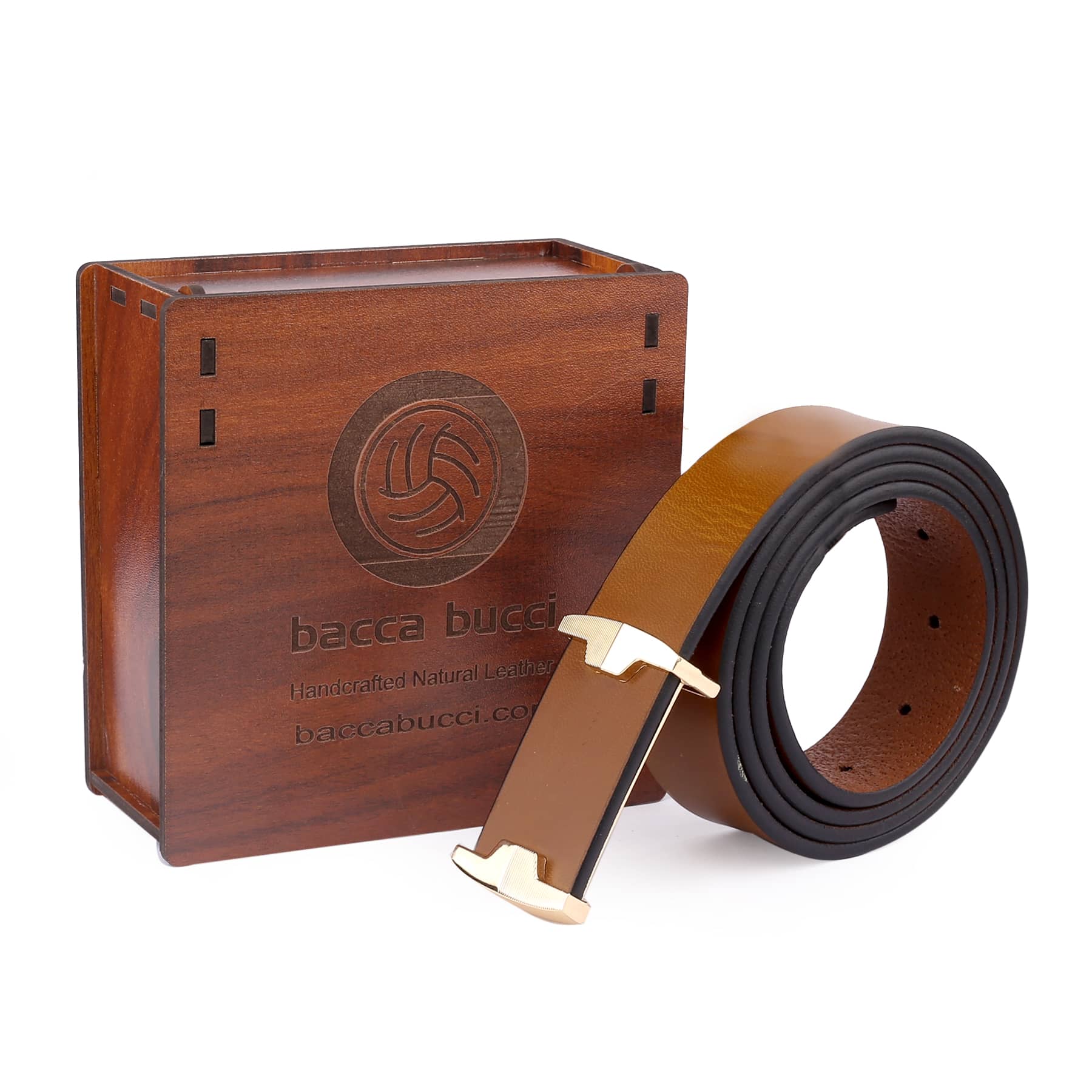 Bacca Bucci Genuine Leather Dress/Casual Men Belt with Pin Buckle - Image 11