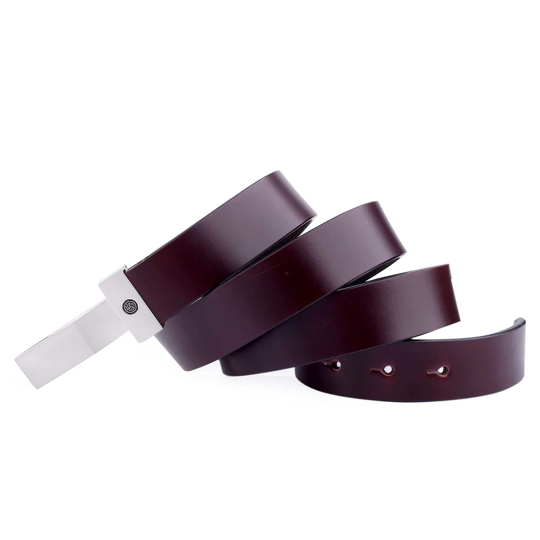 Bacca Bucci Genuine Leather Formal Dress Belts with a Stylish Finish & a Nickel-Free Buckle - Image 3