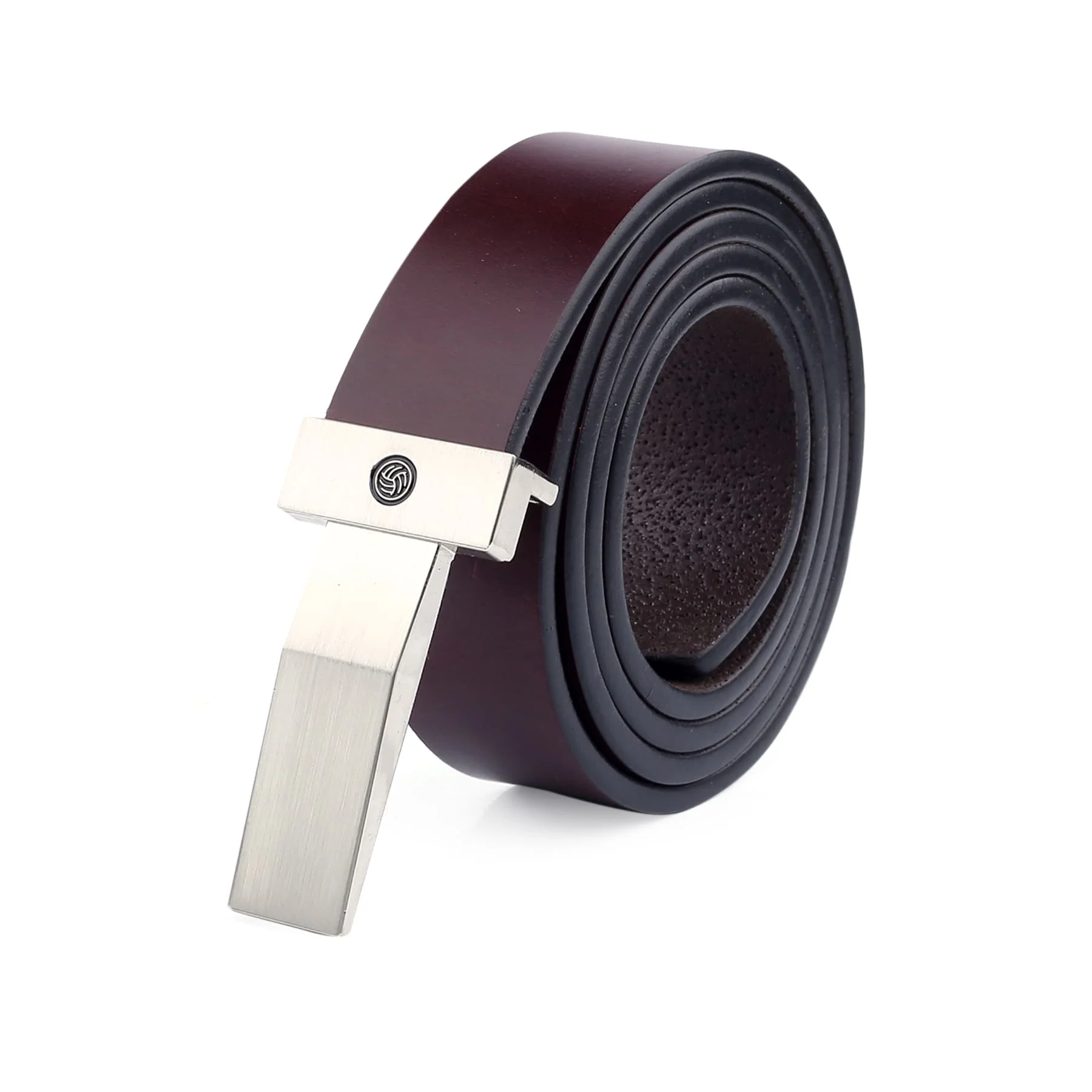 Bacca Bucci Genuine Leather Formal Dress Belts with a Stylish Finish & a Nickel-Free Buckle - Image 4