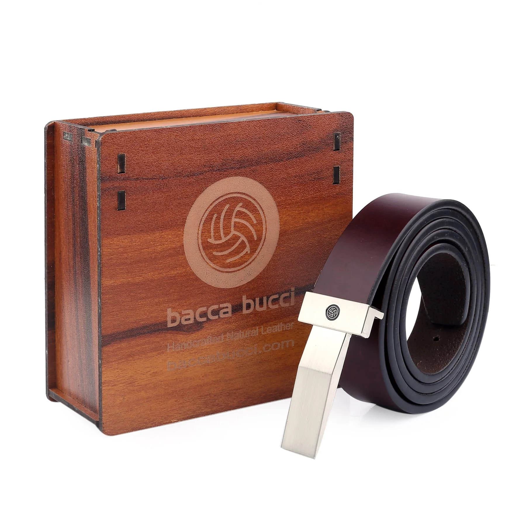 Bacca Bucci Genuine Leather Formal Dress Belts with a Stylish Finish & a Nickel-Free Buckle - Image 5