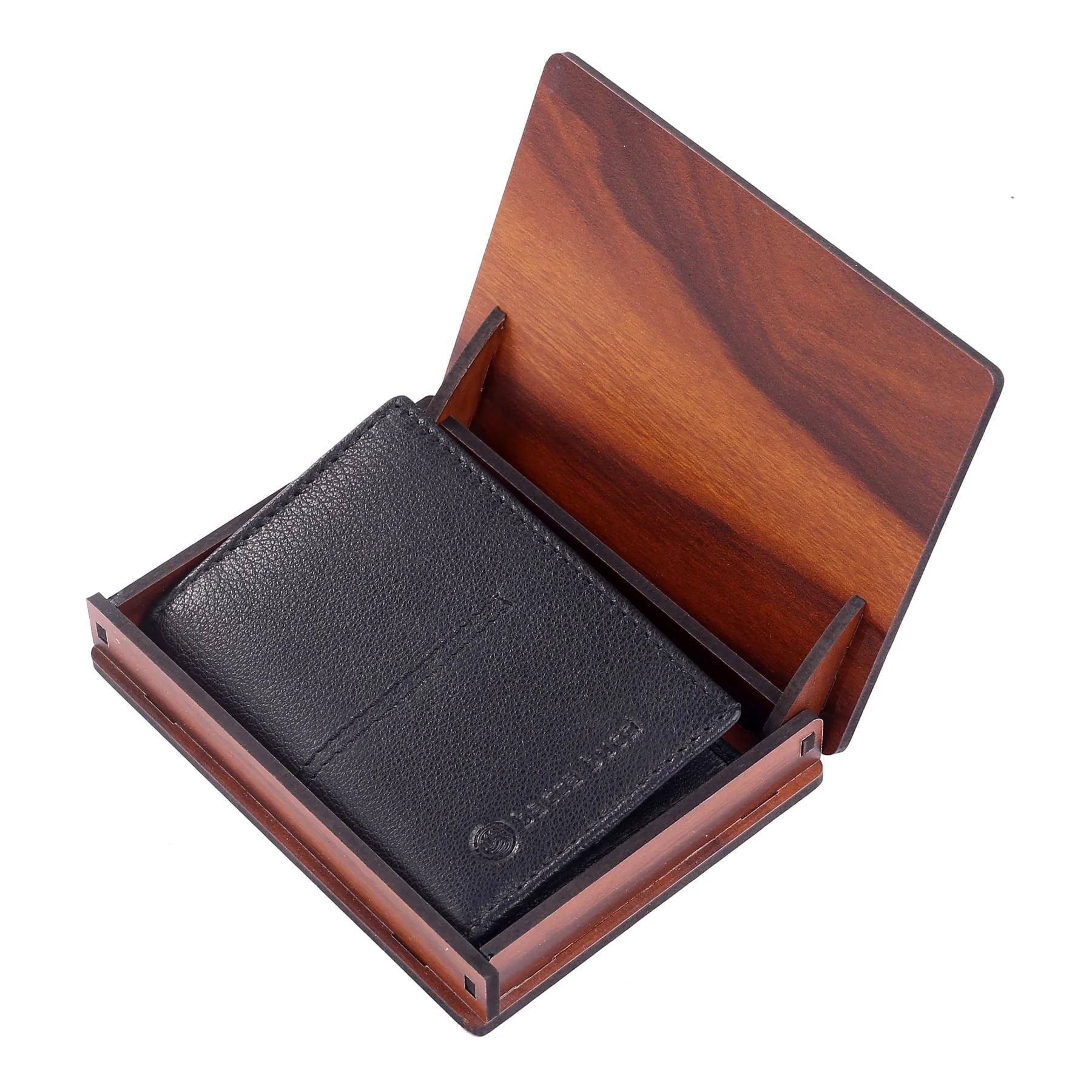 Bacca Bucci Genuine Leather Unisex Bi-Fold Credit Card Holder Wallet - Image 4