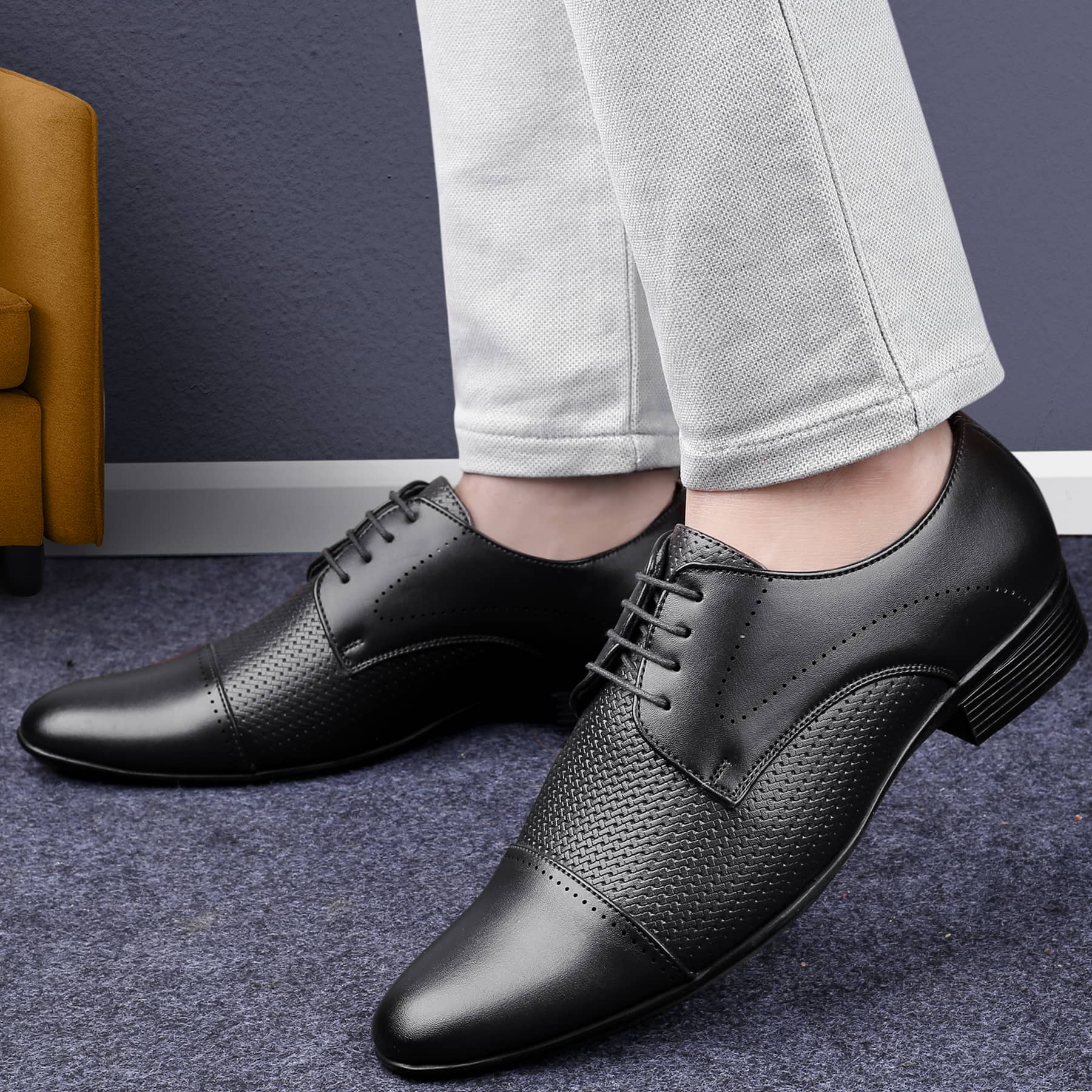 Bacca Bucci HOMER Formal Shoes with Superior Comfort | All Day Wear Office Or Party Lace-up Shoes - Image 8