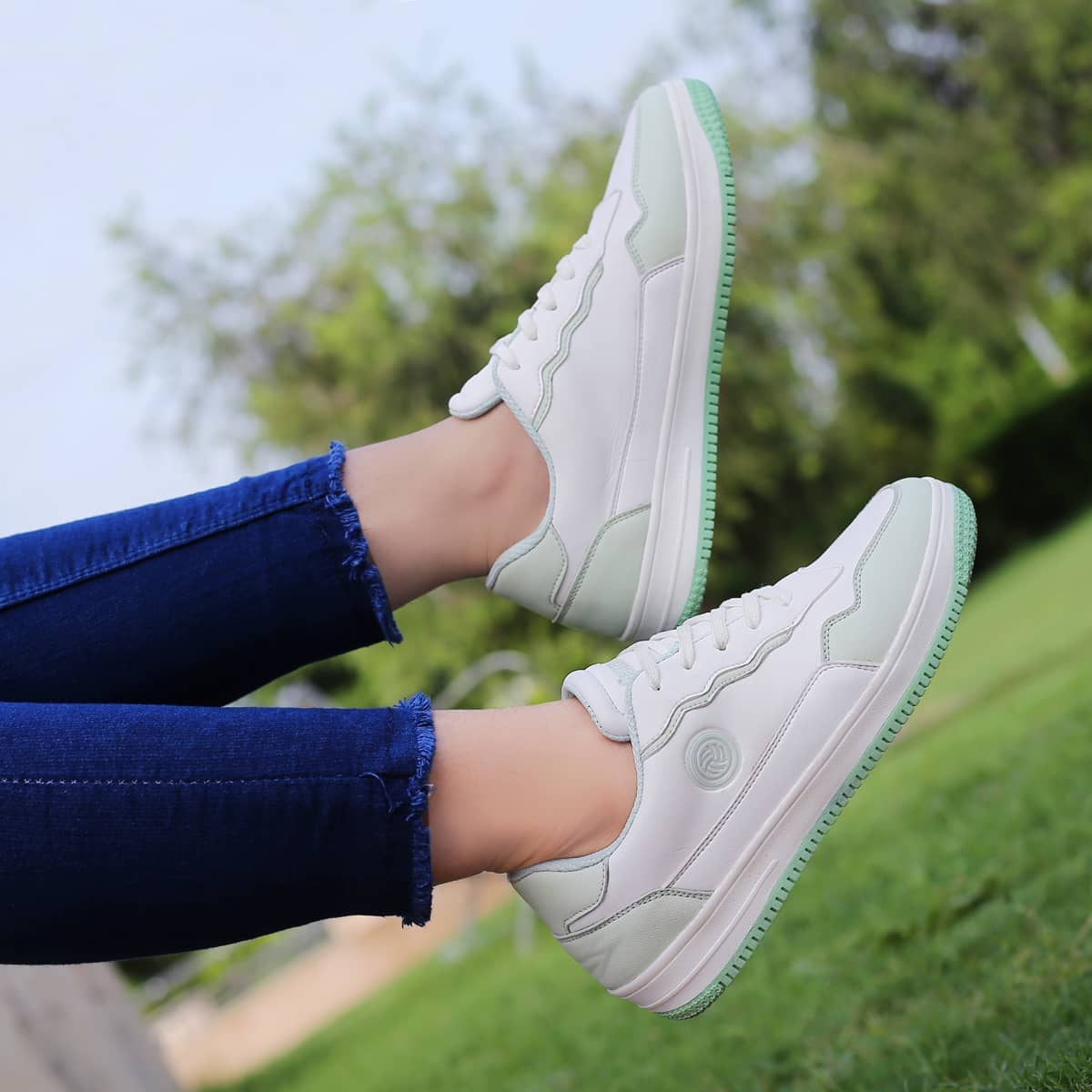 Bacca Bucci INFINITY Low Top Flat Sole Fashion Women's Sneakers - Image 3