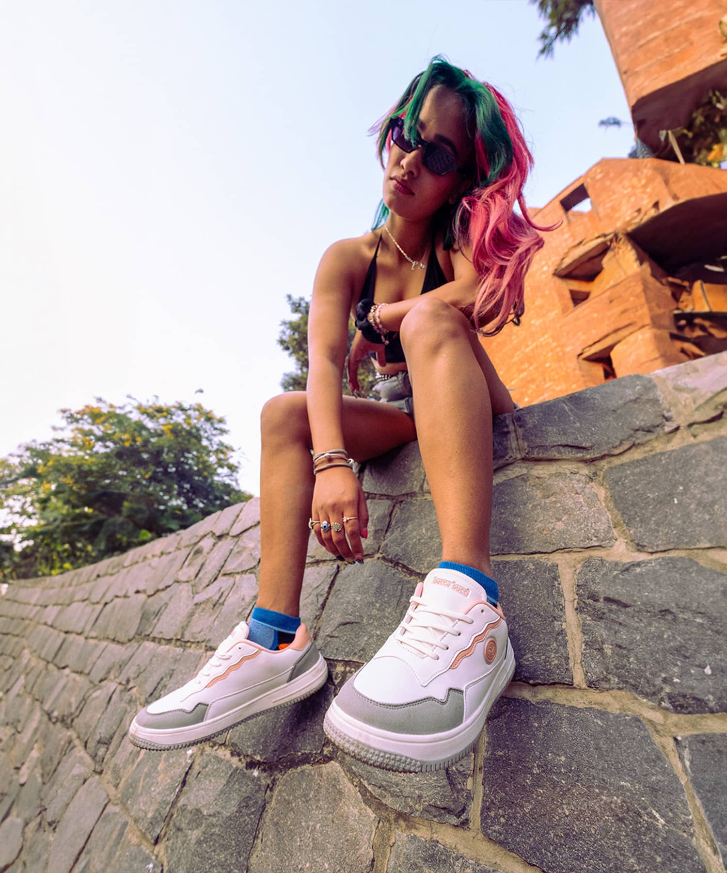 Bacca Bucci INFINITY Low Top Flat Sole Fashion Women's Sneakers - Image 2