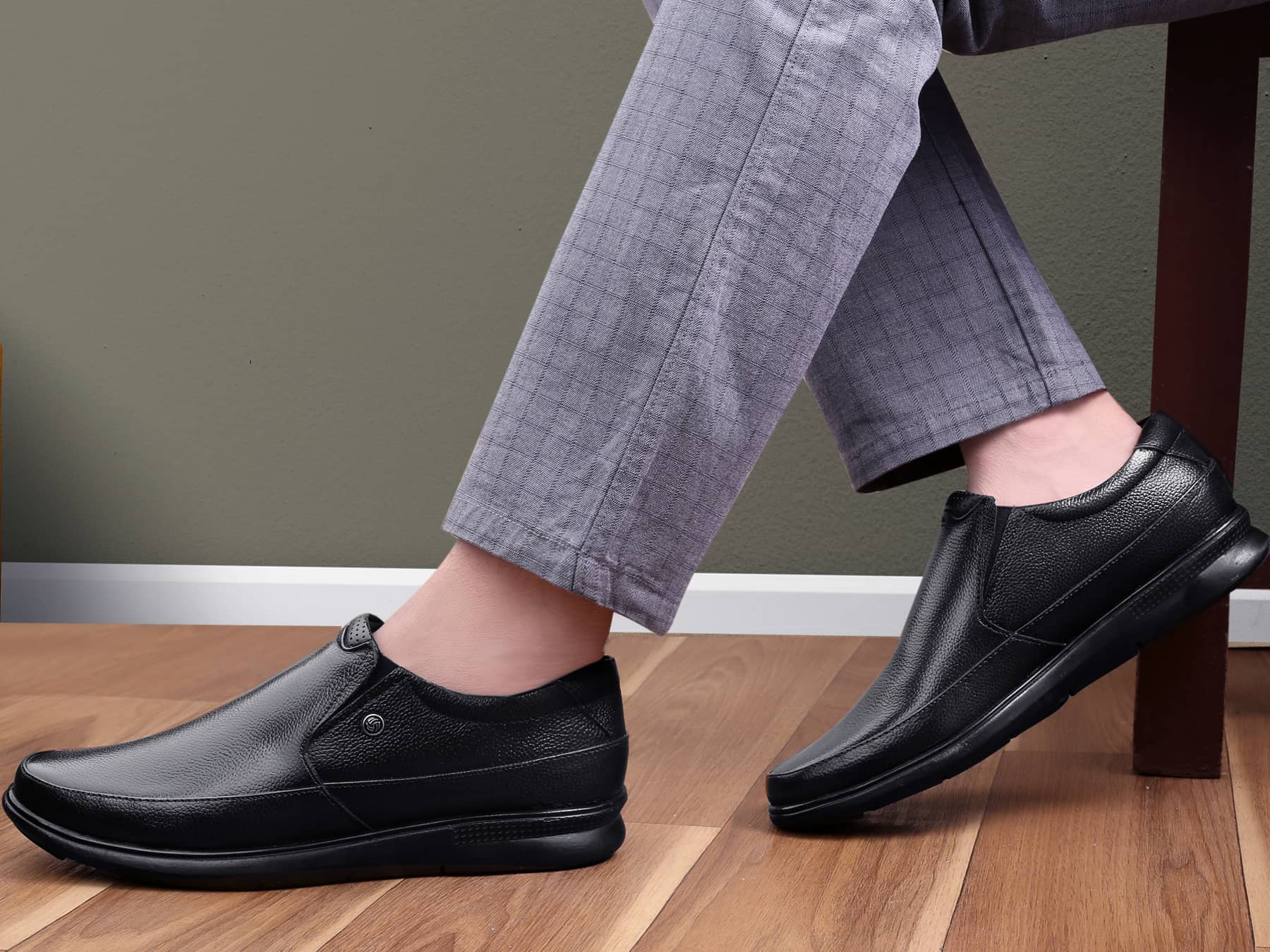 Bacca Bucci Leather Office Slip-ons Formal Shoes | UK- 06 to 14 - Image 11