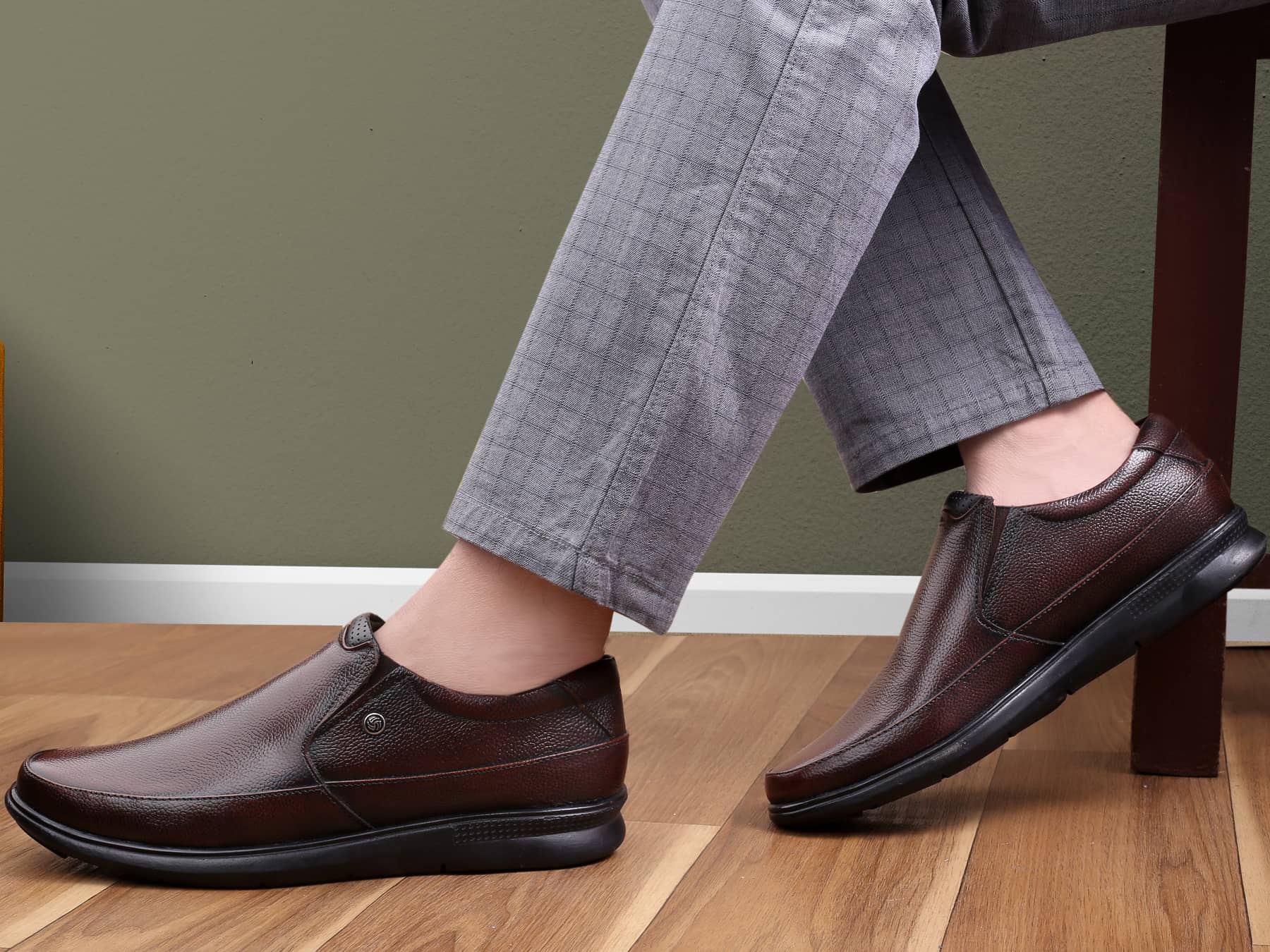 Bacca Bucci Leather Office Slip-ons Formal Shoes | UK- 06 to 14 - Image 12