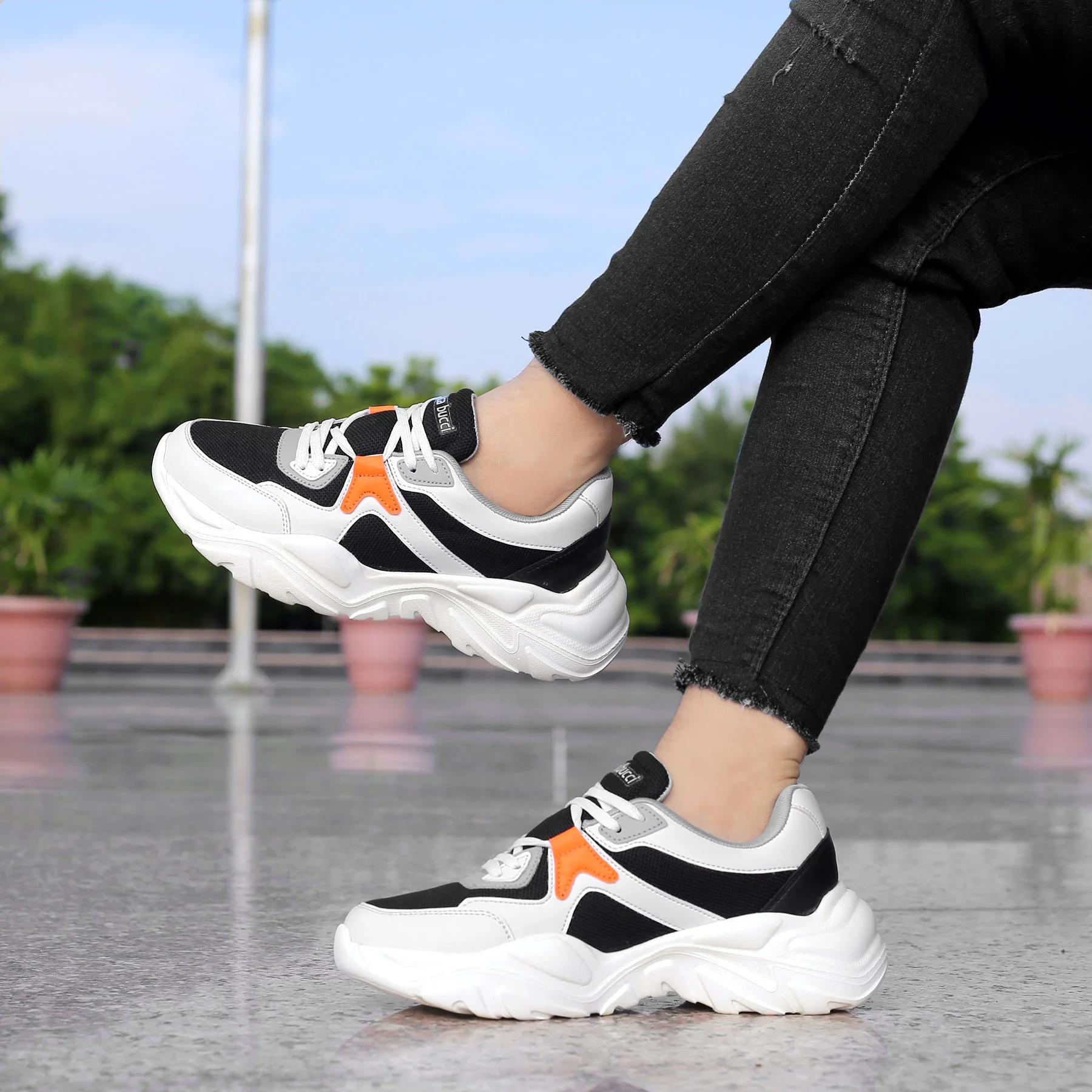 Bacca Bucci MARINE Low-top Platform Fashion Sneakers For Women | StreetWear Chunky Sneakers - Image 2