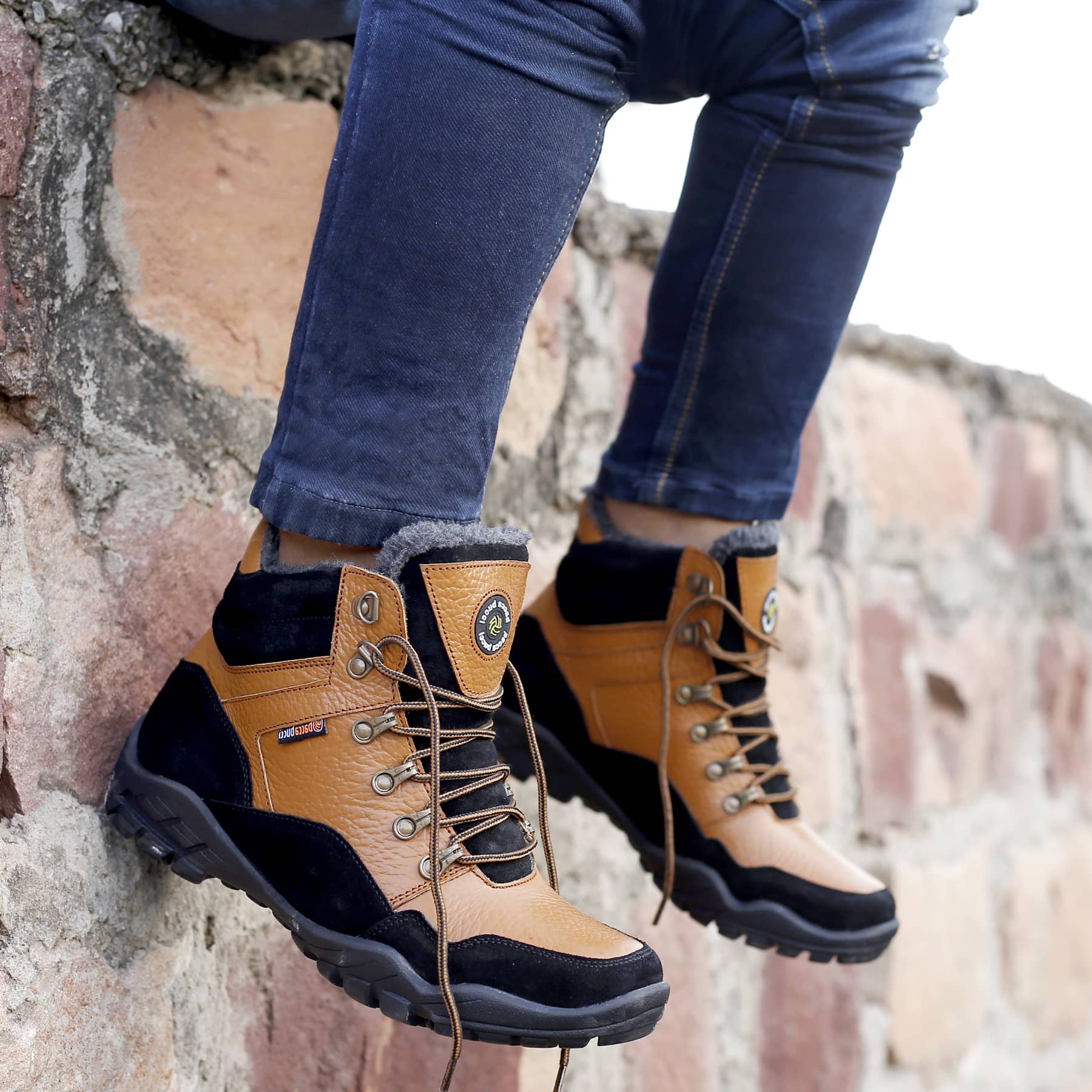 Bacca Bucci Genuine leather Grain Boots with Fur - Image 2