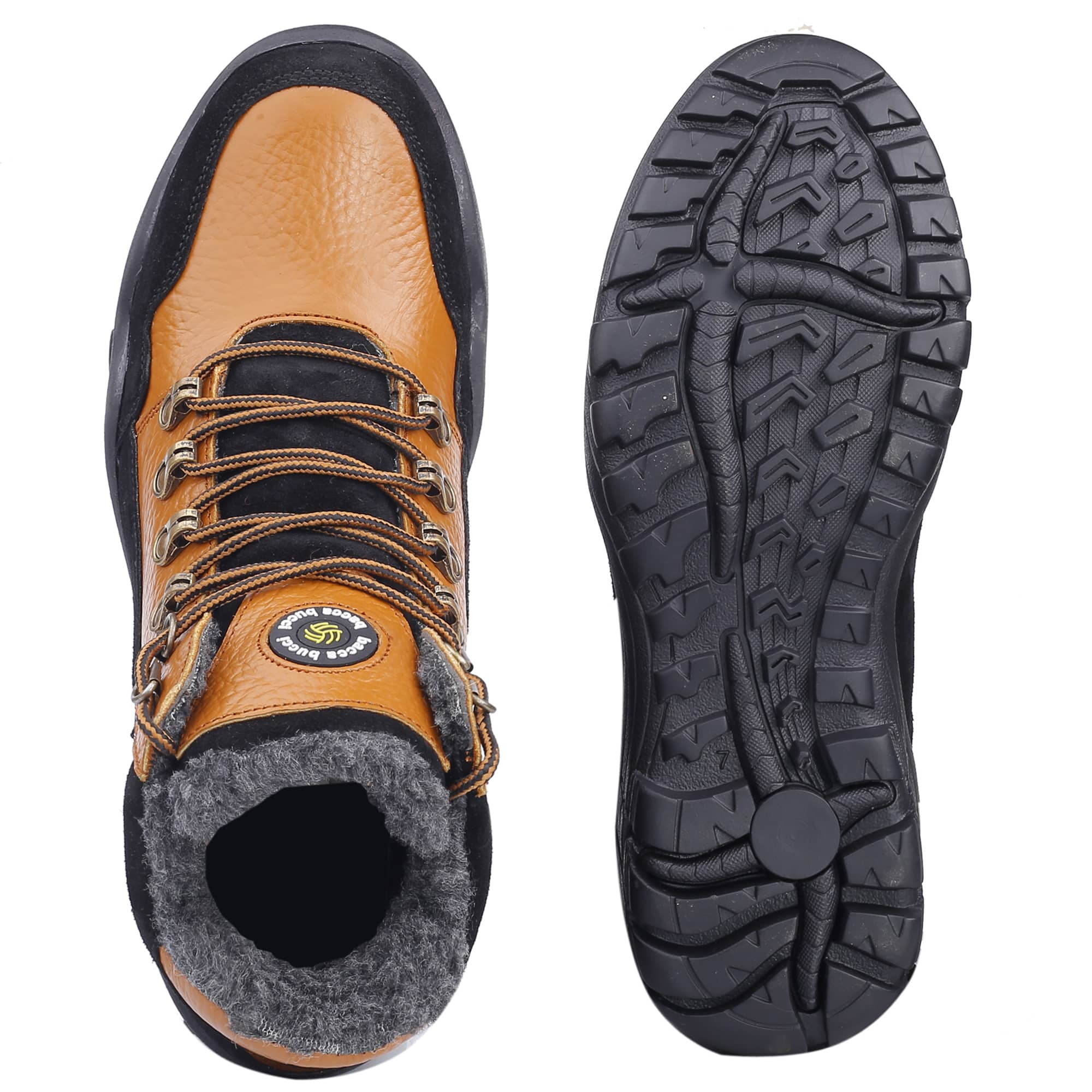 Bacca Bucci Genuine leather Grain Boots with Fur - Image 8