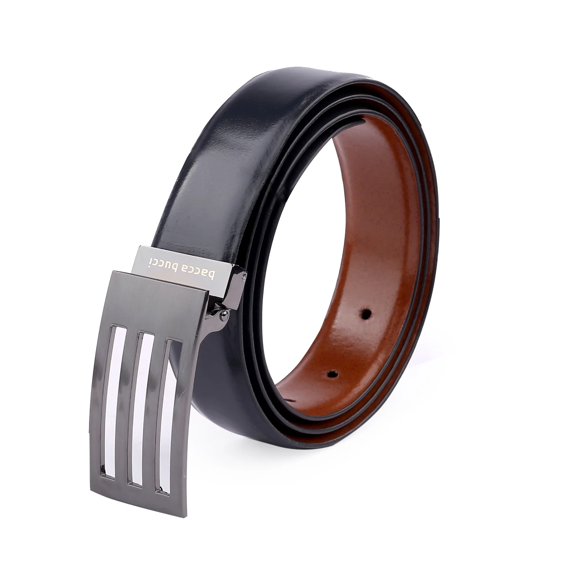Bacca Bucci Reversible Dress belt with Genuine leather black & brown - Image 2