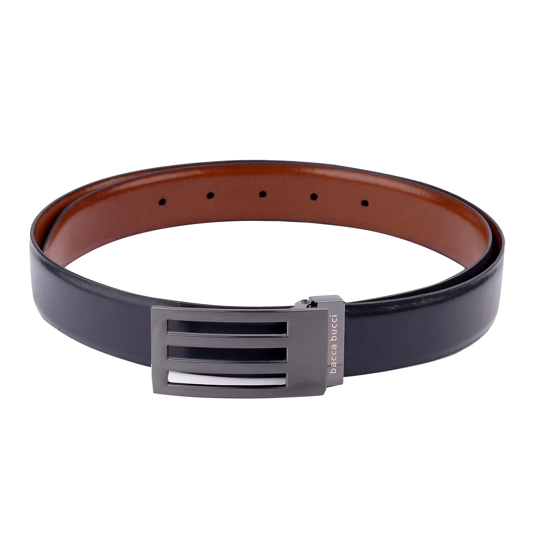 Bacca Bucci Reversible Dress belt with Genuine leather black & brown - Image 4