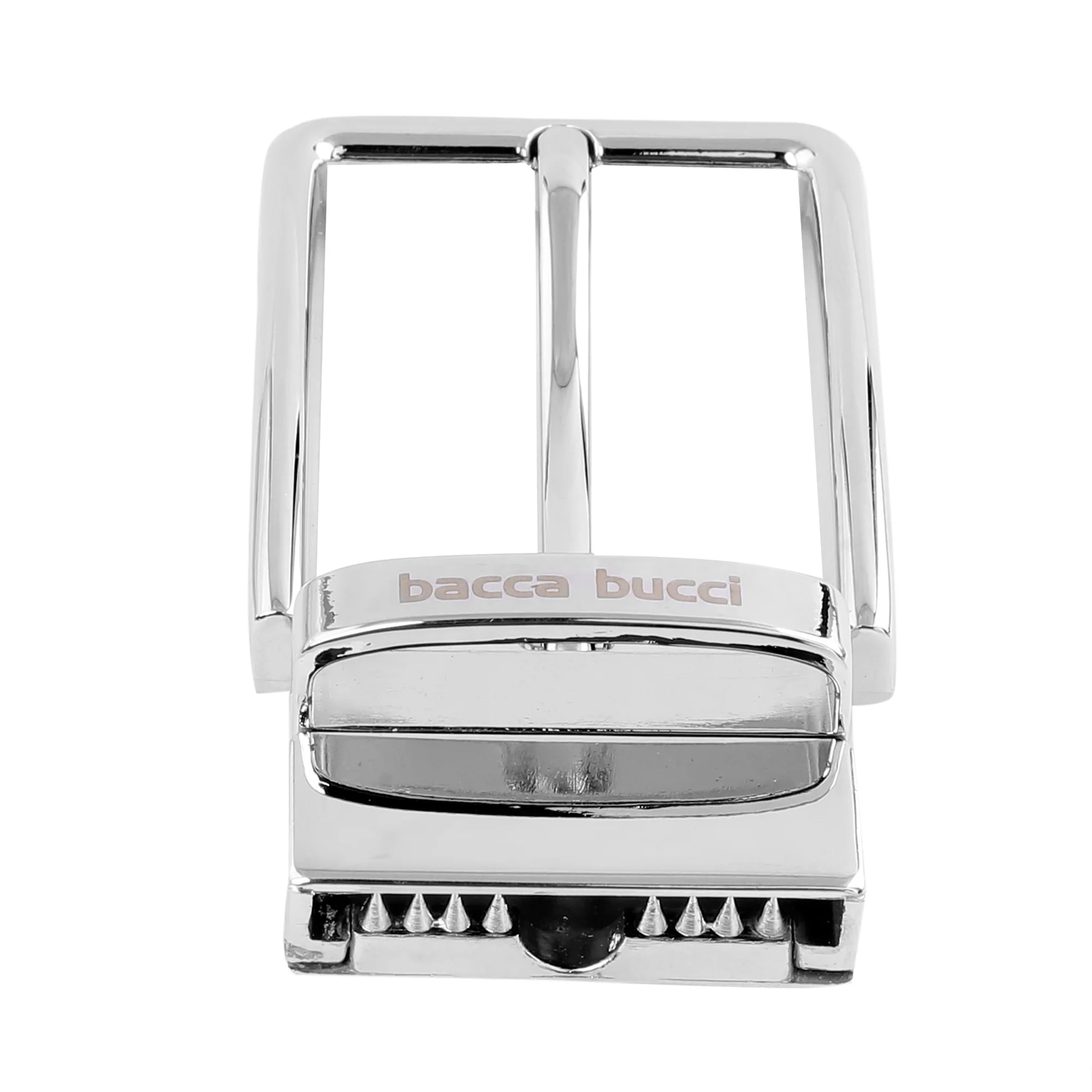 Bacca Bucci Men's 35 MM Nickle-Free Reversible Clamp Belt Buckle with Branding - Image 4