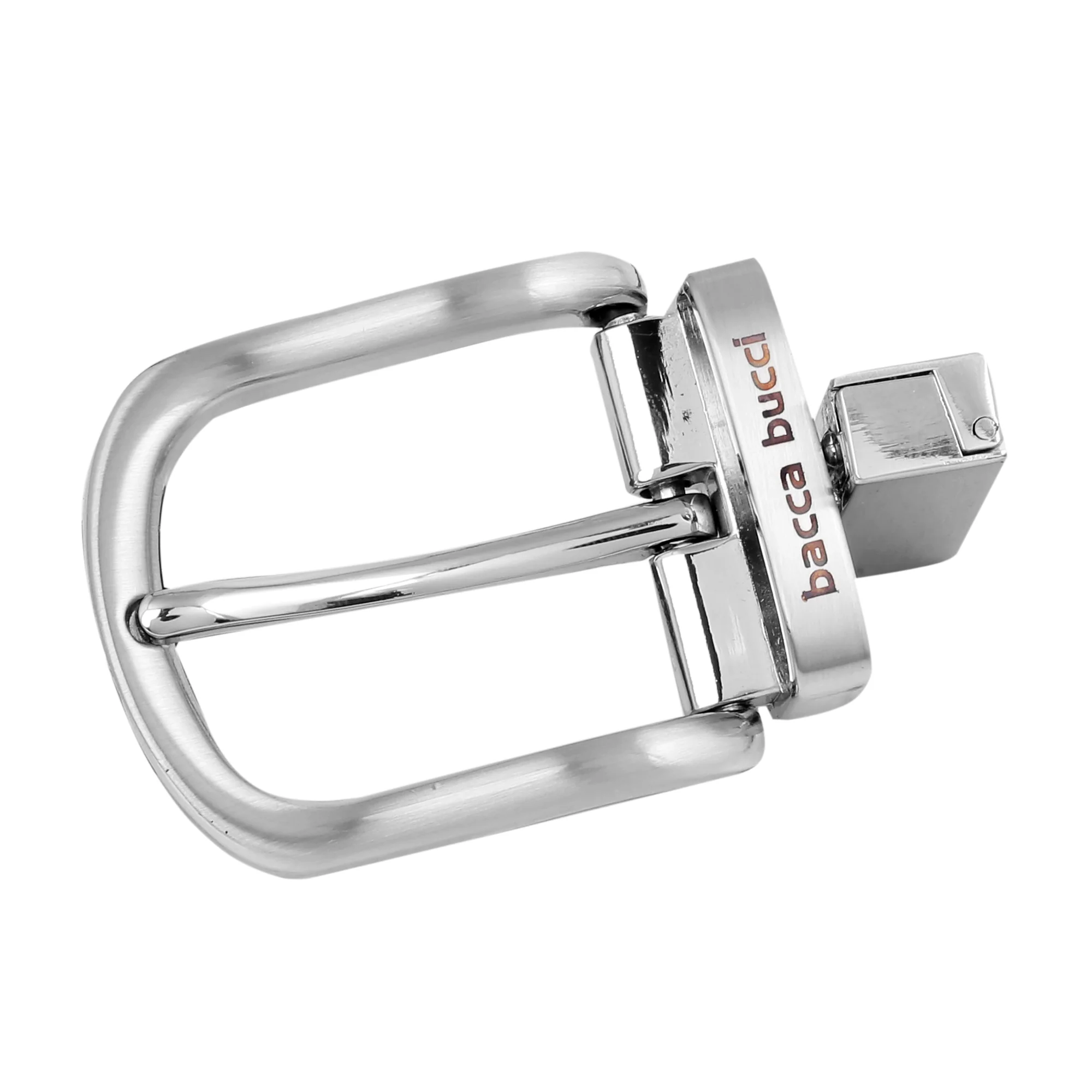 Bacca Bucci 35  MM  Nickle  free  Reversible Clamp Belt Buckle with Branding - Image 5