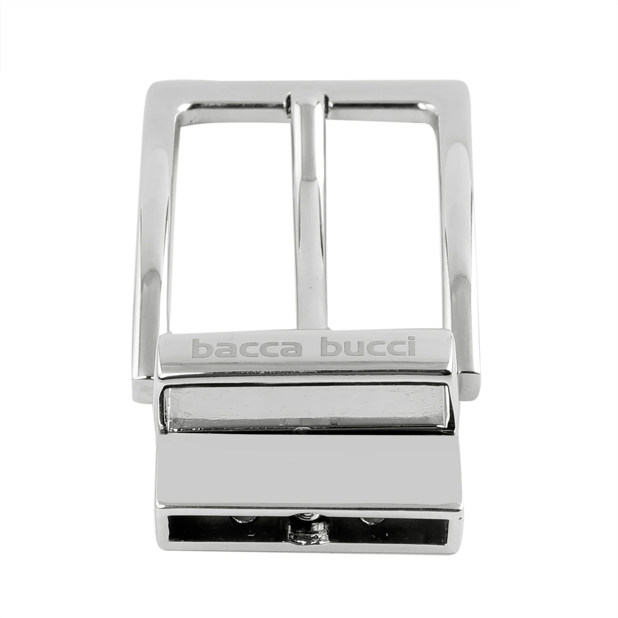 Bacca Bucci Men's 35MM  Nickle-Free Reversible Clamp Belt Buckle with Branding - Image 6