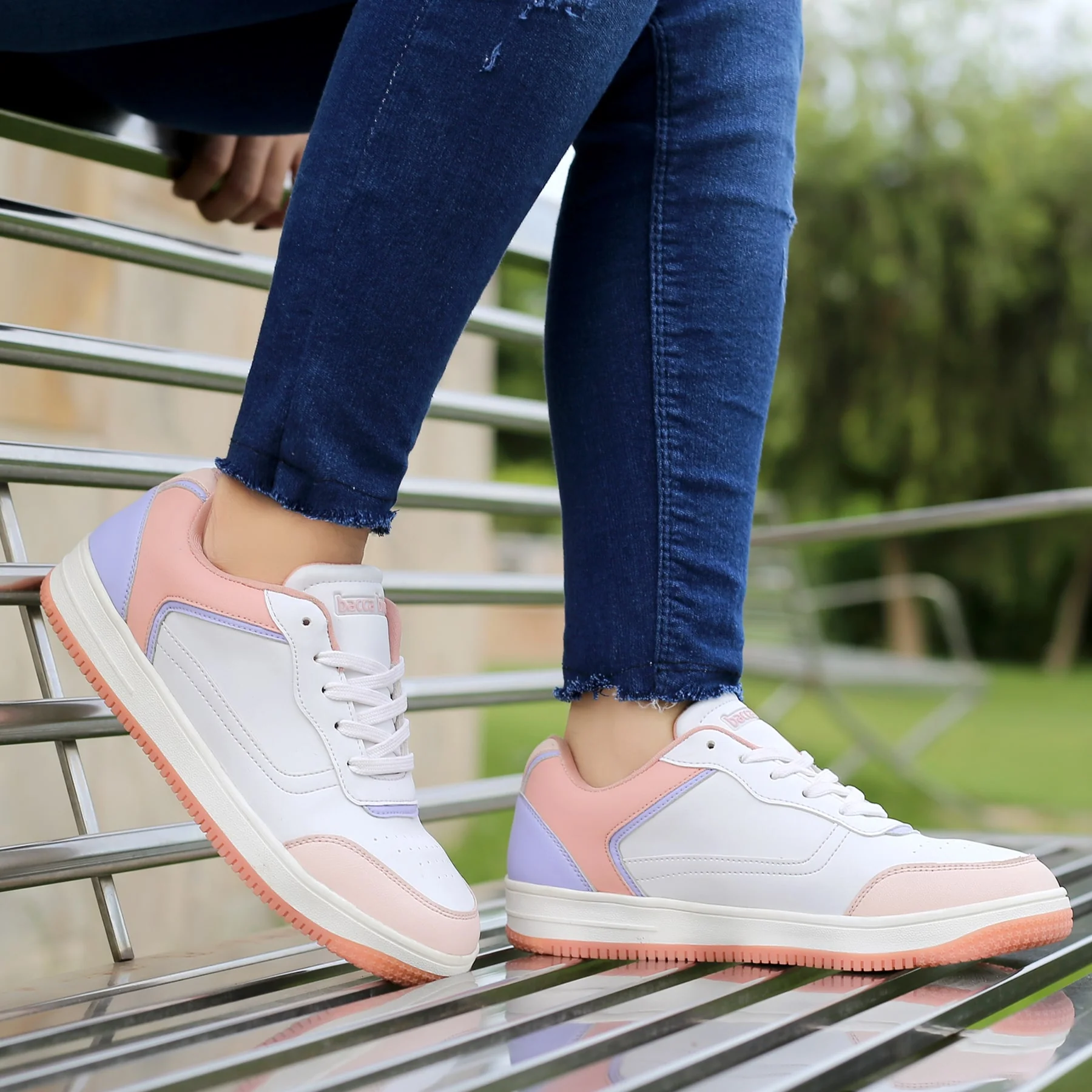 Bacca Bucci NAOMI Low-top Flat Sole Sneakers For Women - Image 3