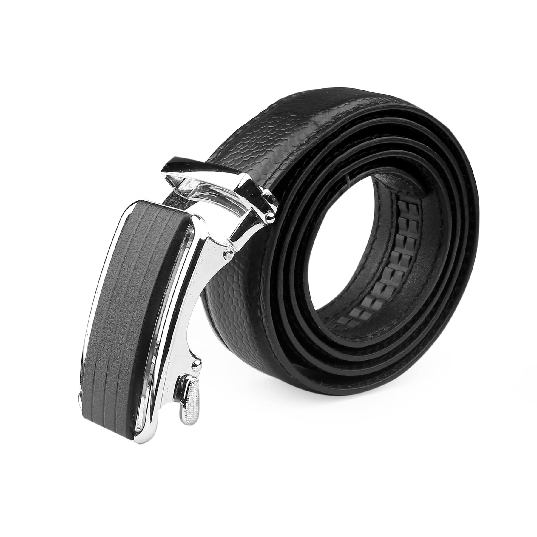 Bacca Bucci Premium Genuine Leather Formal Dress Belts with an Auto Lock Buckle - Image 2