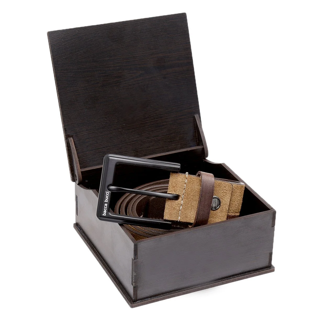 Bacca Bucci dress Belt full Leather & Suede Belt with nickle free Buckle - Image 7