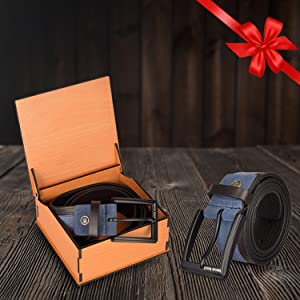 Bacca Bucci dress Belt full Leather & Suede Belt with nickle free Buckle - Image 7
