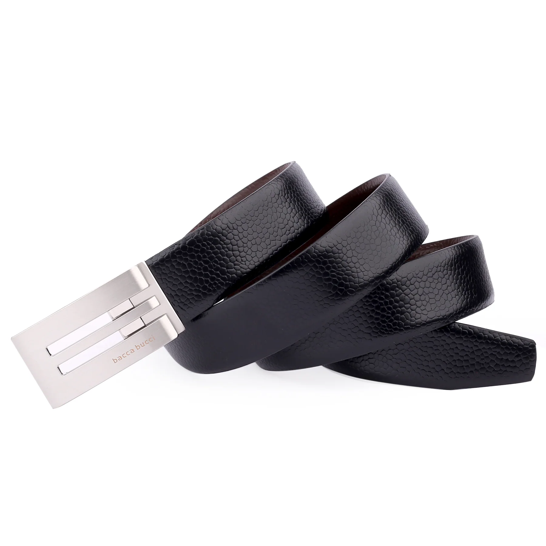 Bacca Bucci Auto reversible dress belt with Genuine Leather - Image 3