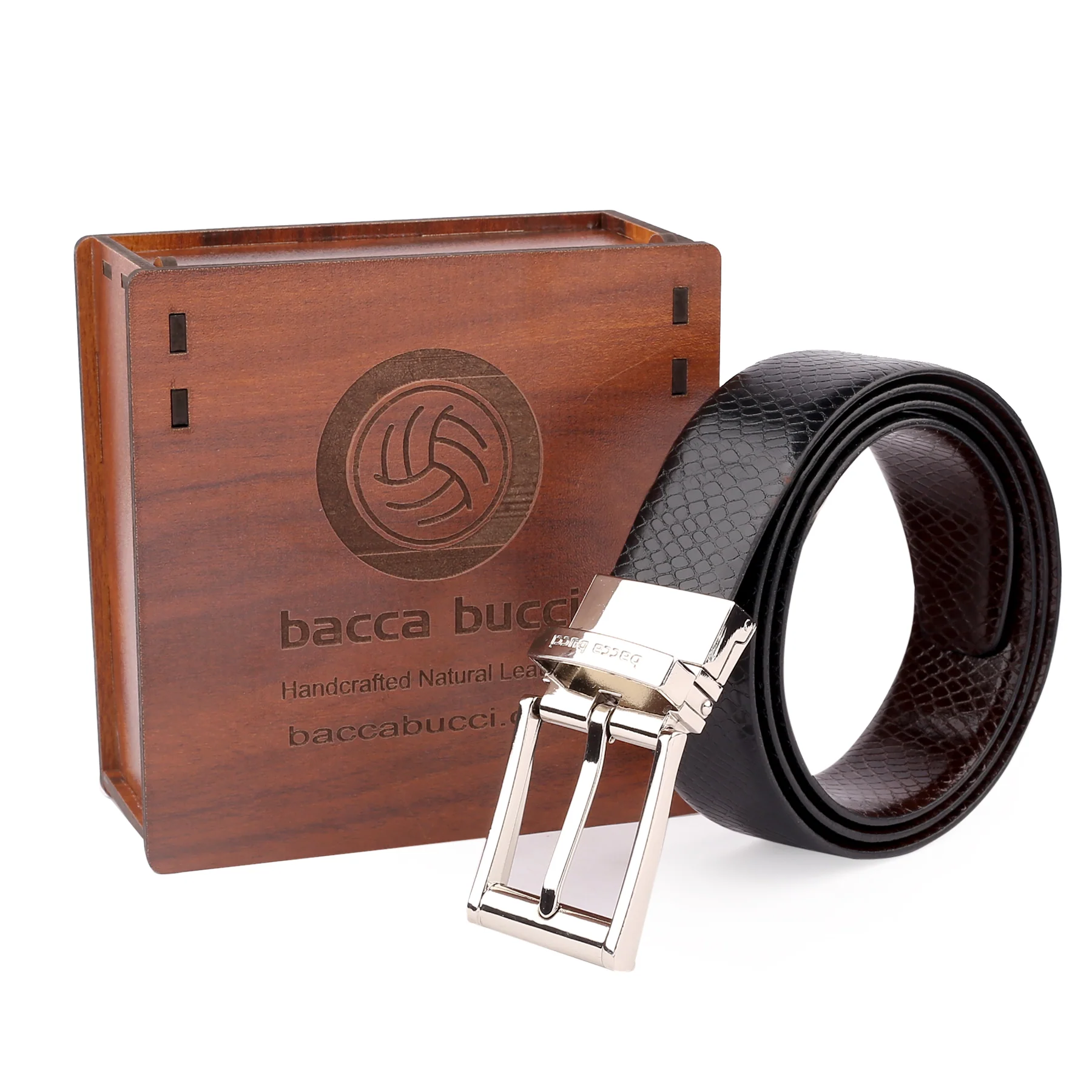 Bacca Bucci Auto reversible dress belt with Genuine Leather - Image 6