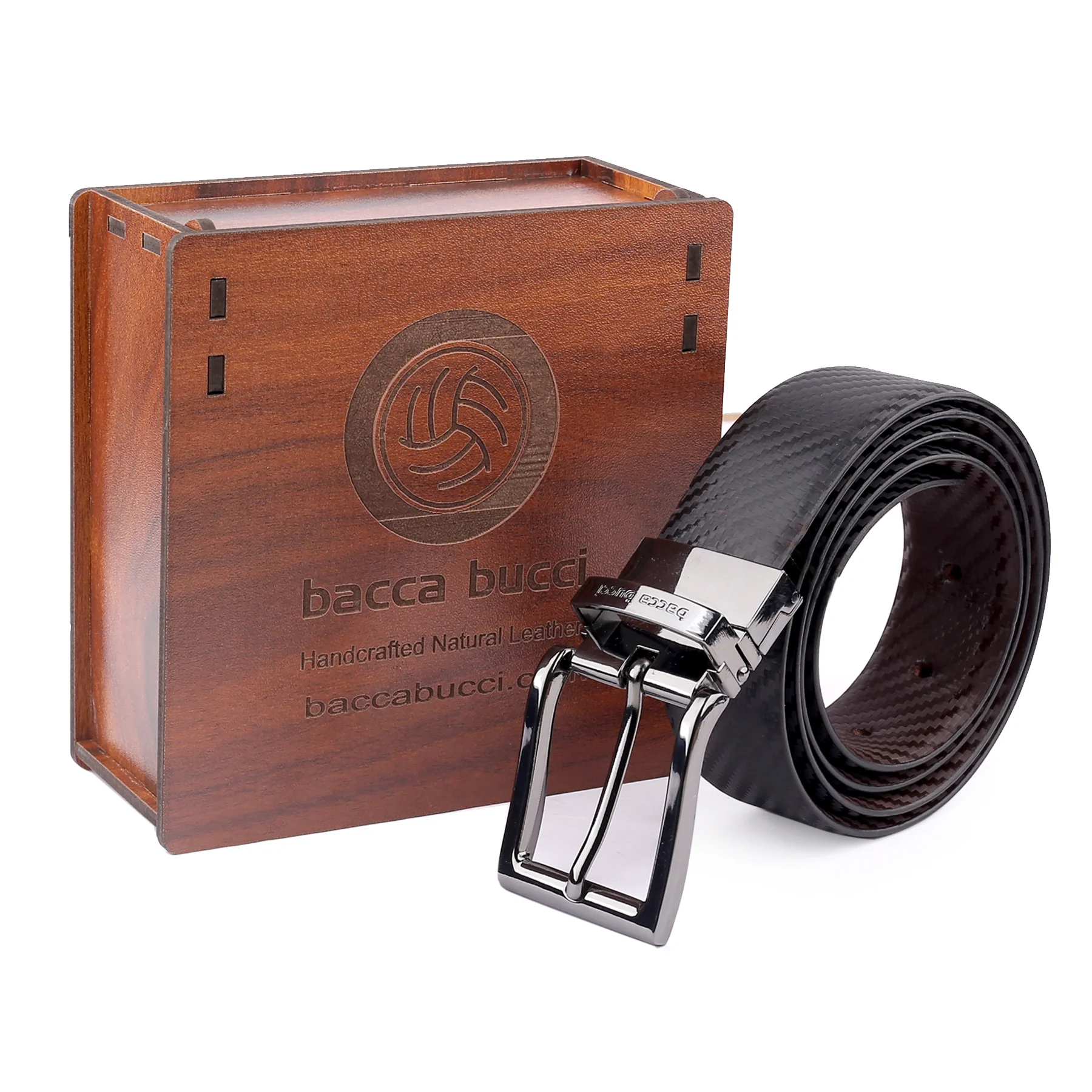 Bacca Bucci Auto reversible dress belt with Genuine Leather - Image 5