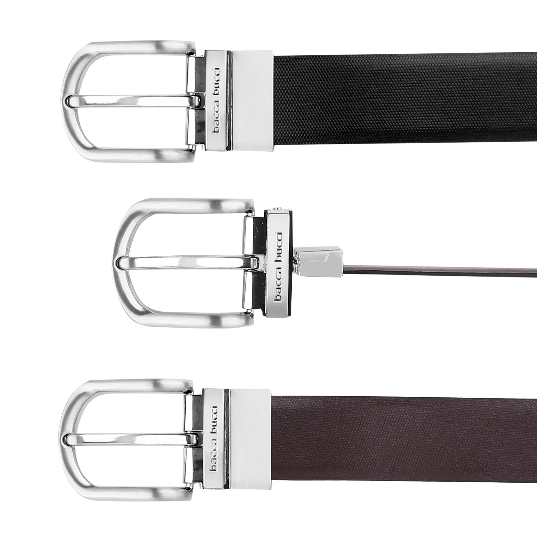 Bacca Bucci Auto reversible dress belt with Genuine Leather - Image 6
