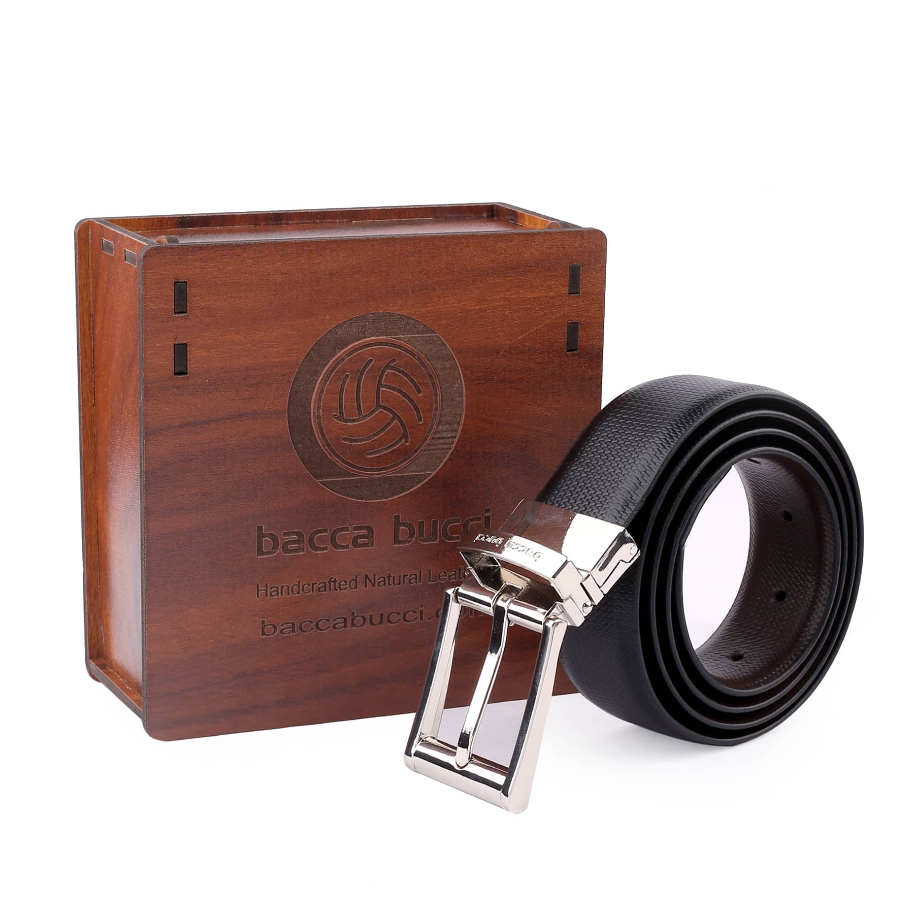 Bacca Bucci Auto reversible dress belt with Genuine Leather - Image 6