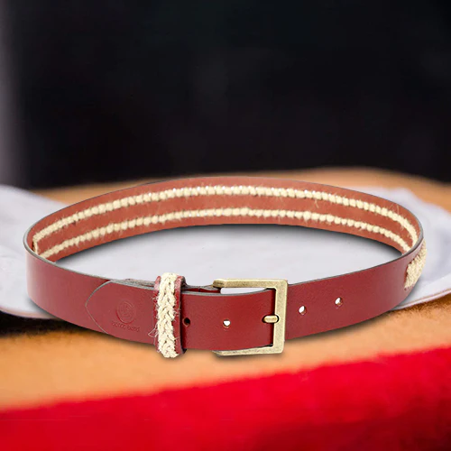 Bacca Bucci Upgraded Braided Genuine leather Belt With natural Jute - Image 4