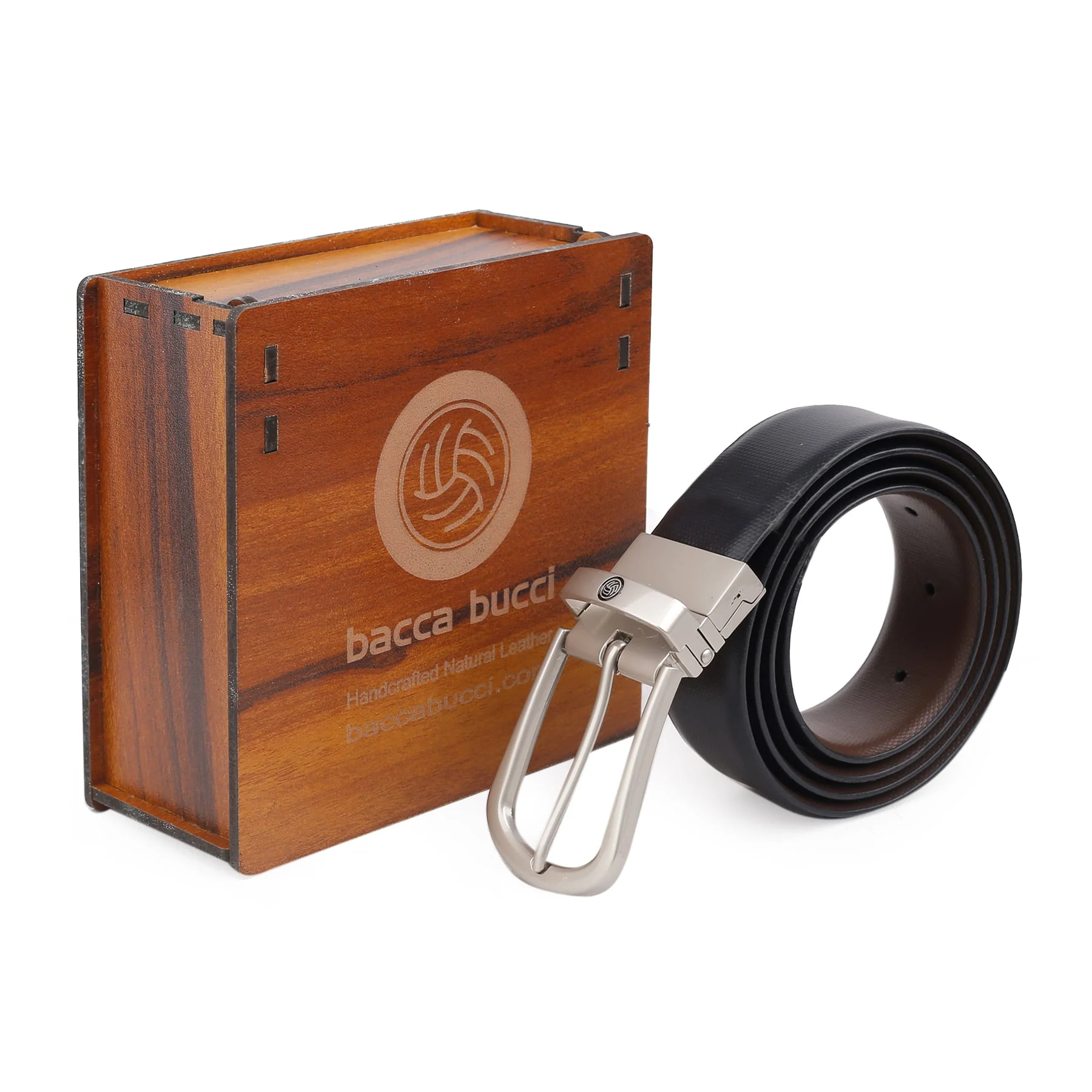 Bacca Bucci Reversible Genuine Leather Formal Dress Belts - Image 6