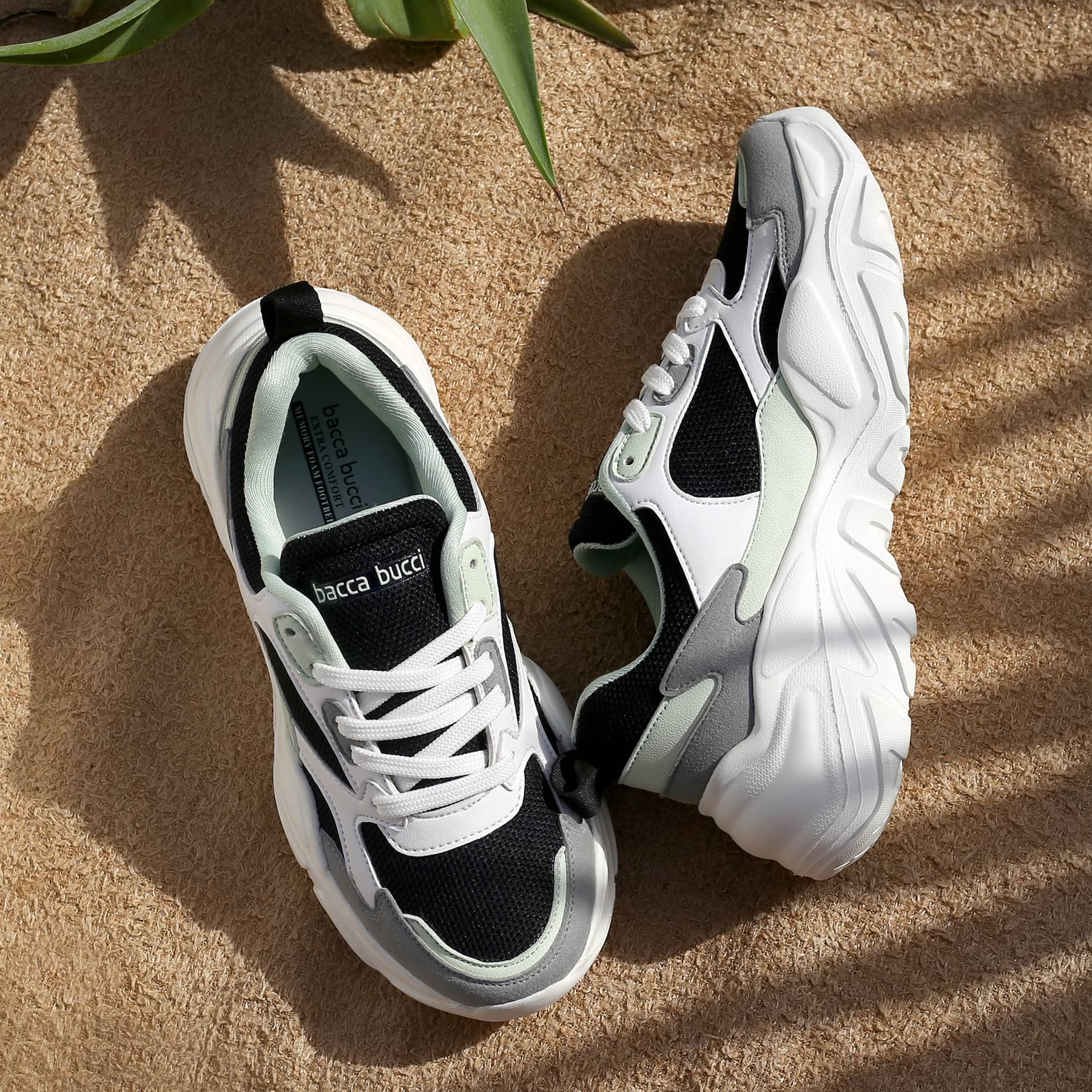 Bacca Bucci SPARK Low-top Platform ColorBlock Fashion Sneakers For Women | StreetWear Chunky Sneakers - Image 2