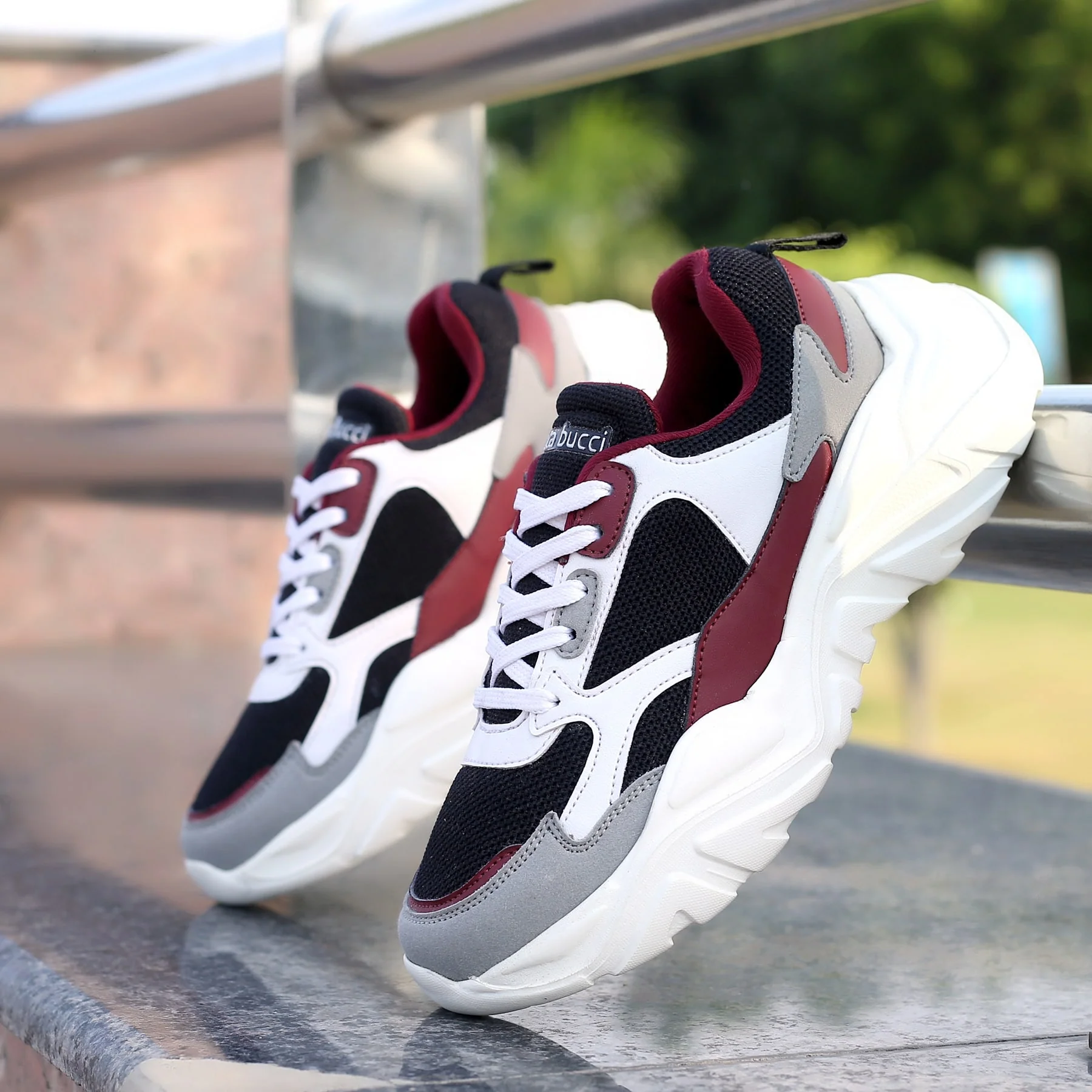 Bacca Bucci SPARK Low-top Platform ColorBlock Fashion Sneakers For Women | StreetWear Chunky Sneakers - Image 4