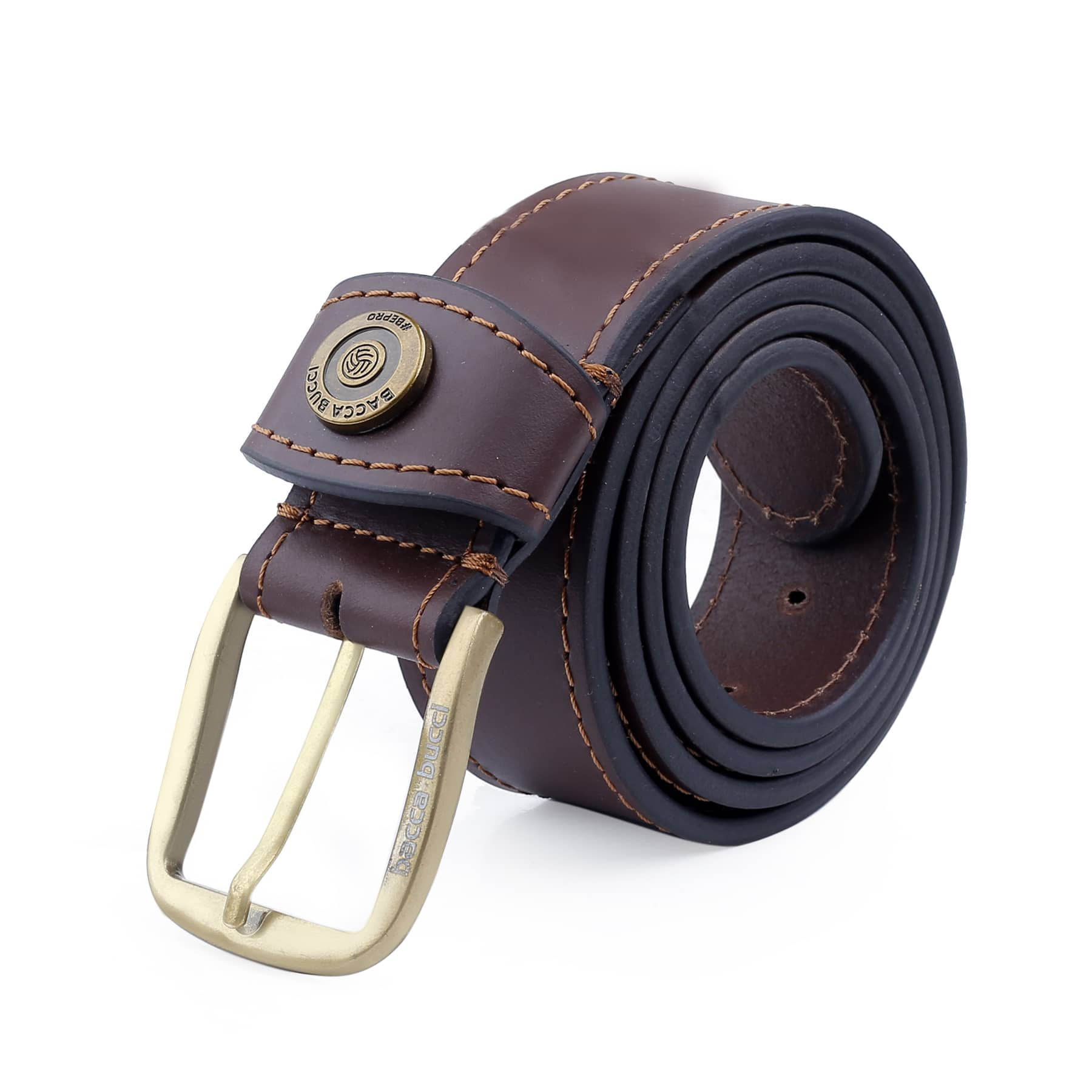 Bacca Bucci Thick and Rugged Genuine Leather Casual jeans Belt for Men - Image 7