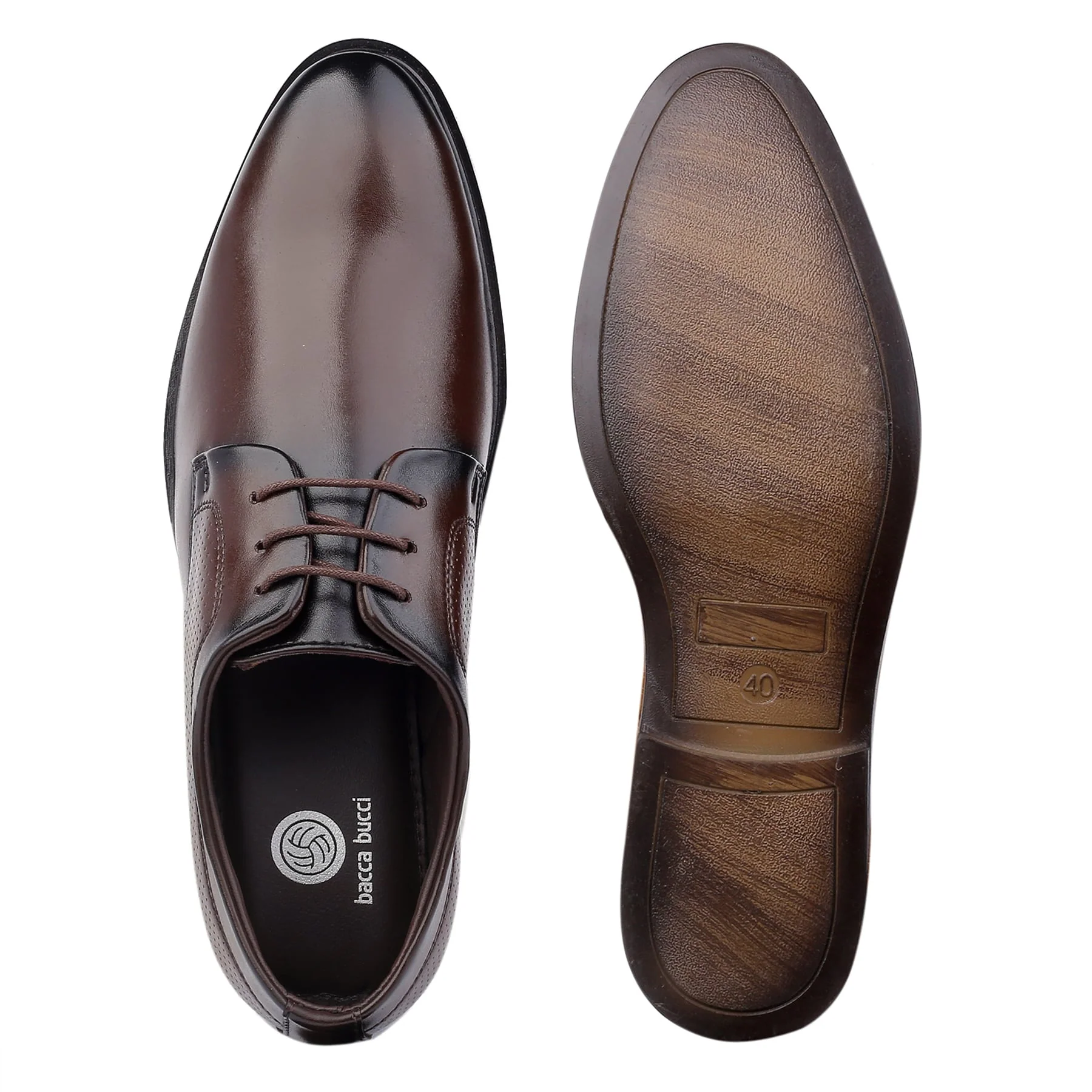 Bacca Bucci VANCOUVER Formal Shoes with Superior Comfort |  All Day Wear Office Or Party Lace-up Shoes - Image 13