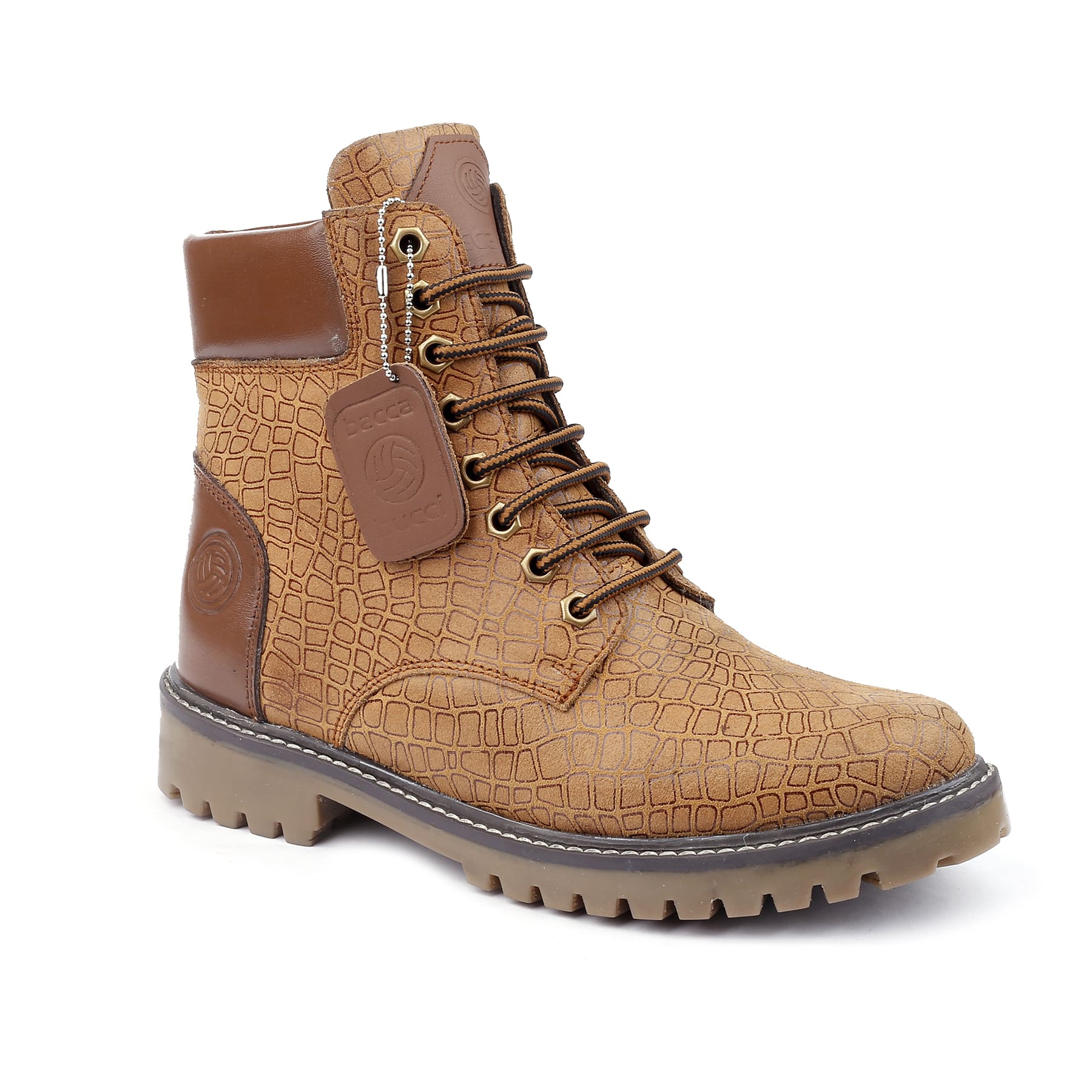 Bacca Bucci WOMEN Genuine-Leather High-Ankle Chukka Boots | Model Name: VIENNA - Image 5